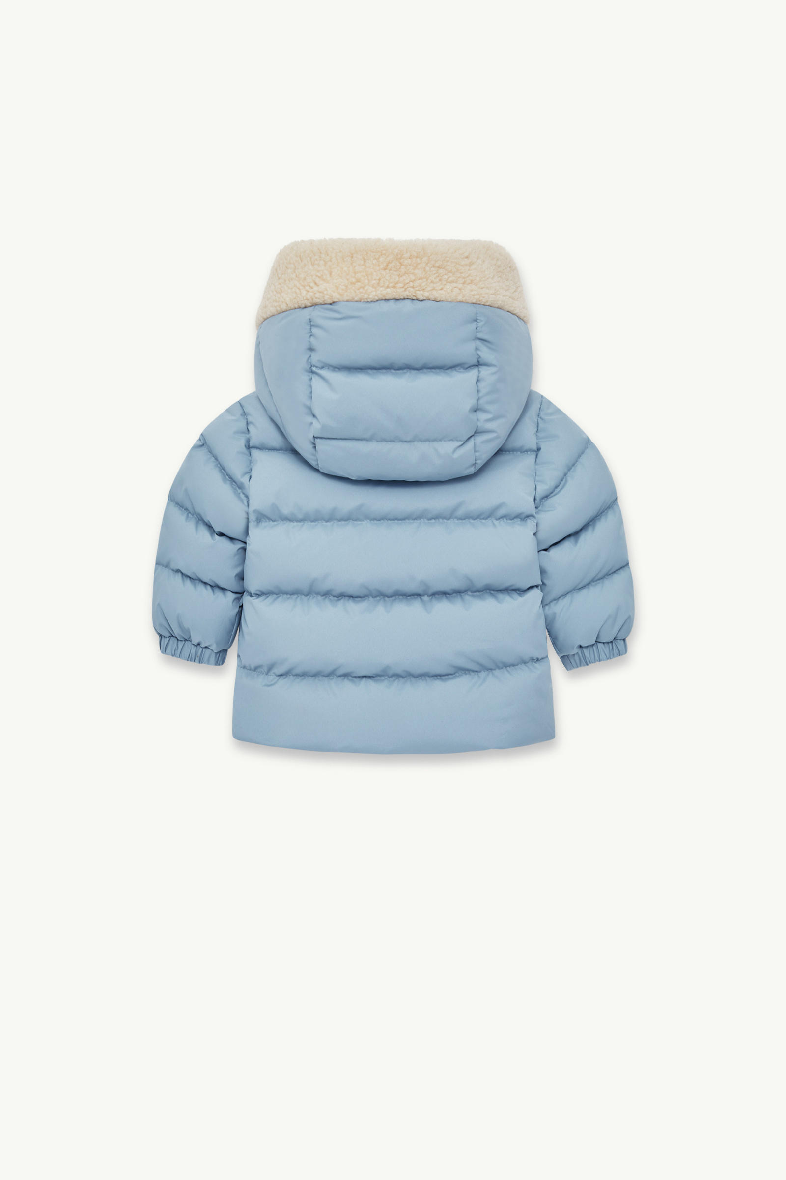 Kesimur Teddy-Trimmed Hooded Down Jacket Boy Light Blue Moncler 2