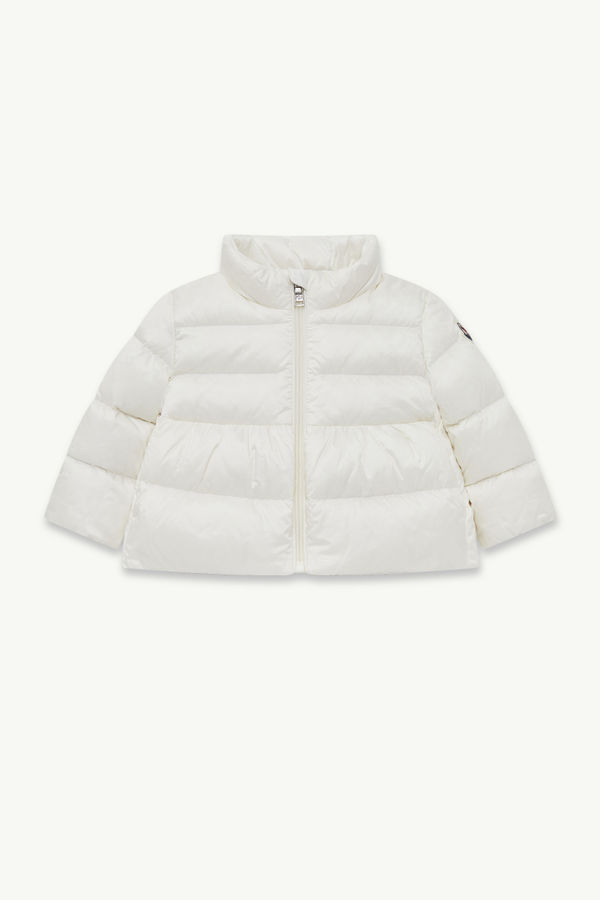 Joelette verstaubare Daunenjacke Mädchen Weiß Moncler 0