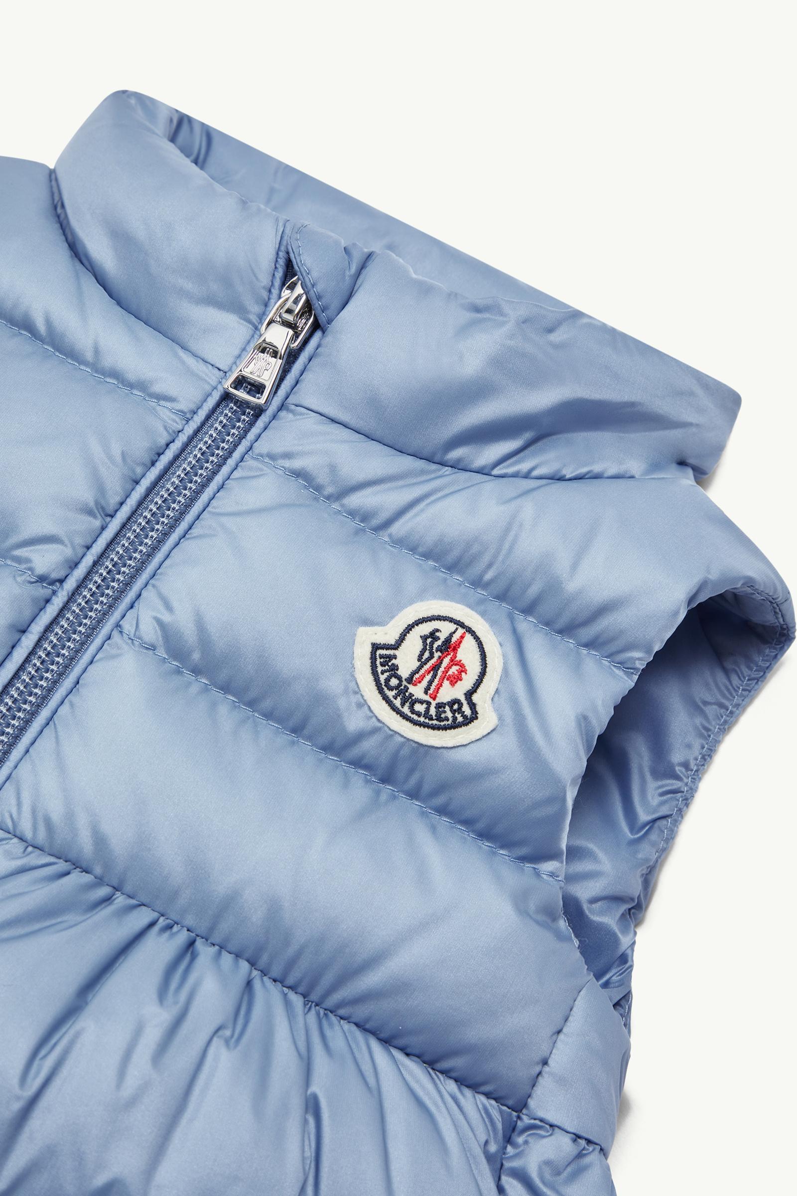 Hiva Down Gilet Girl Light Blue Moncler 1