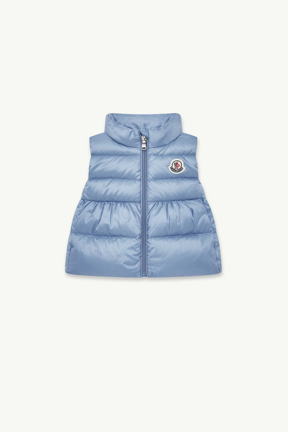 Hiva Down Gilet Girl Light Blue Moncler 0