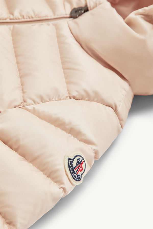 Odile Hooded Down Jacket Girl Light Pink Moncler 2