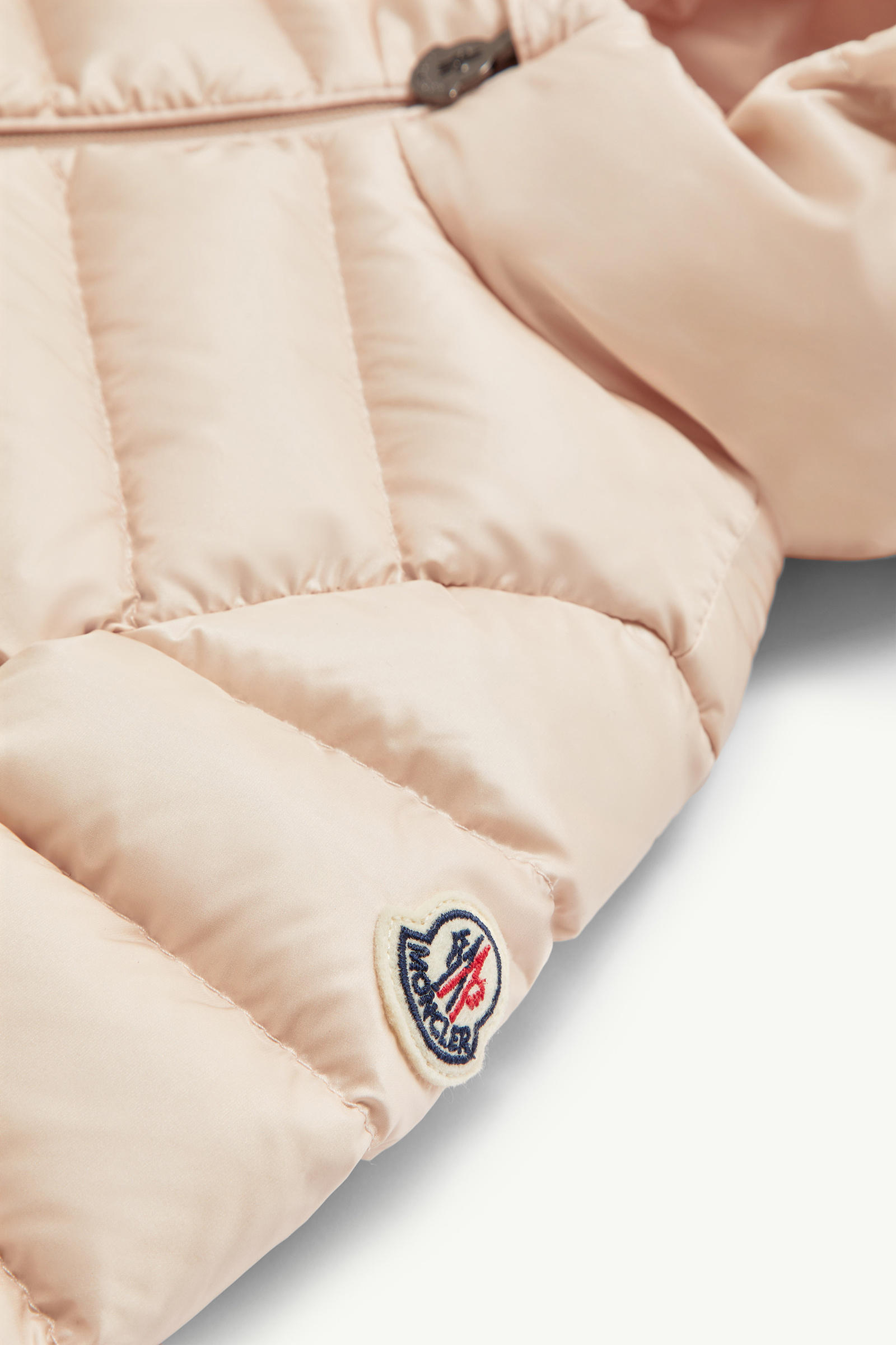 Odile Hooded Down Jacket Girl Light Pink Moncler 2