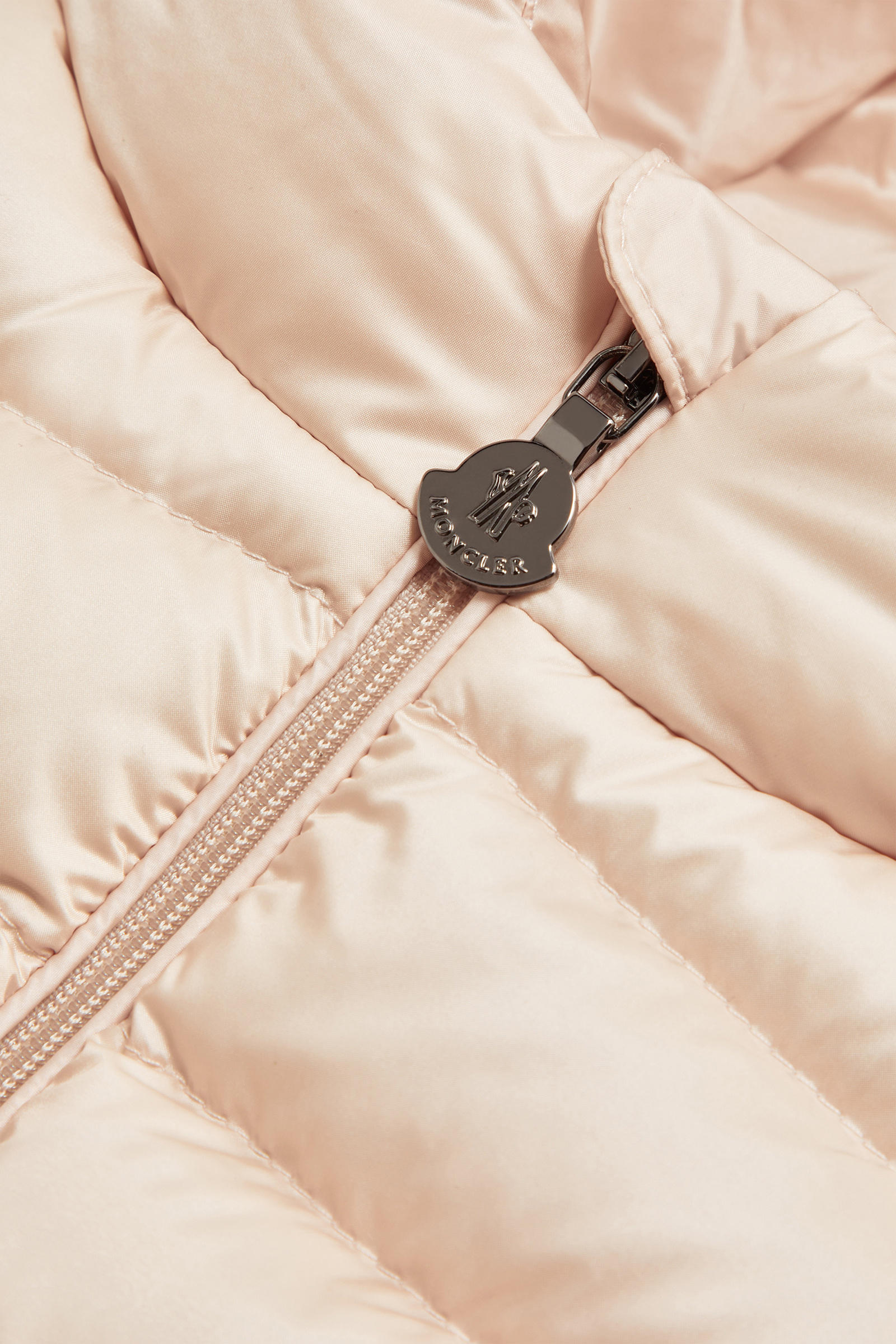 Odile Hooded Down Jacket Girl Light Pink Moncler 3