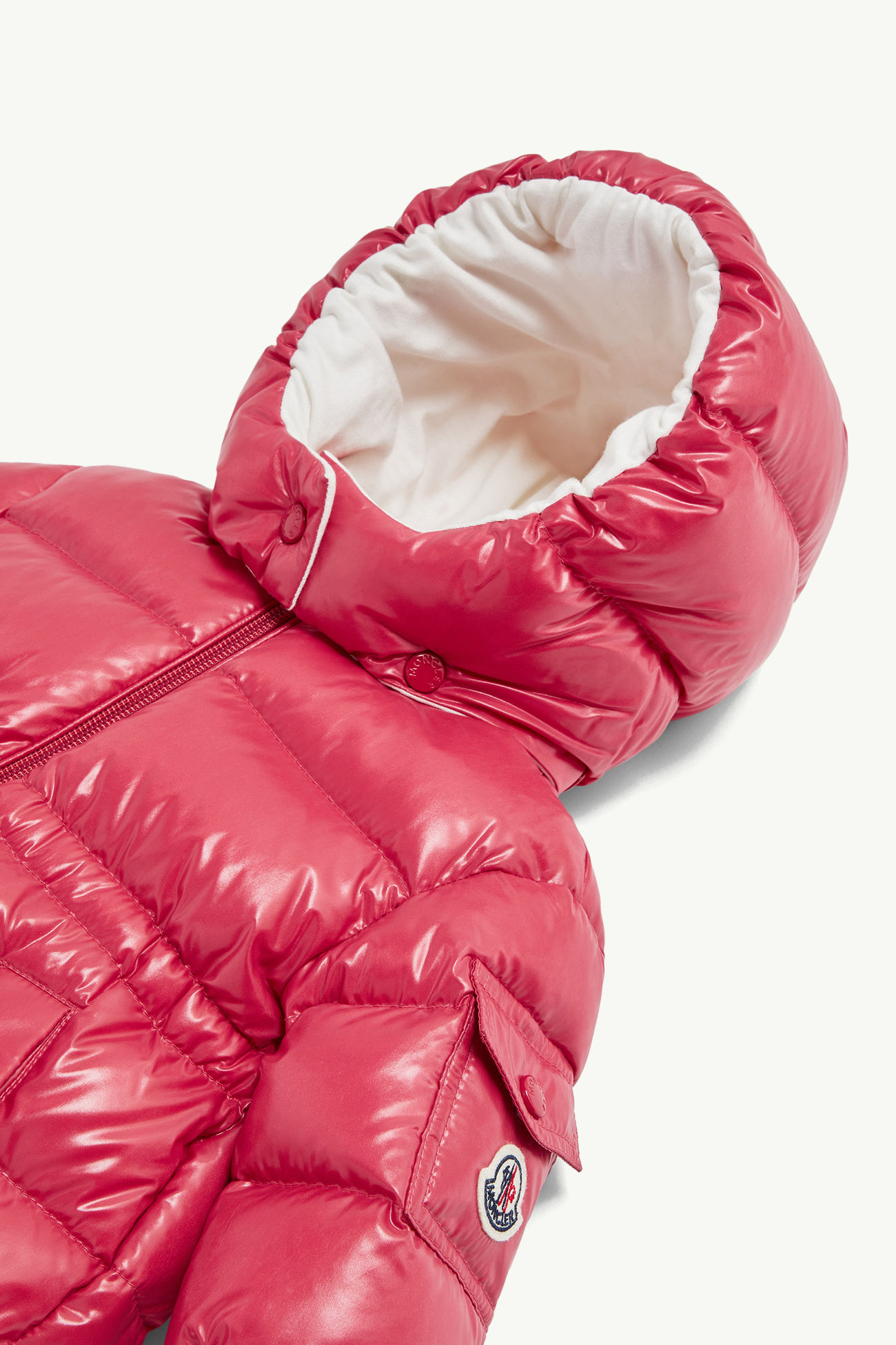 Maire Daunenjacke mit Kapuze Mädchen Koralle-Pink Moncler 1