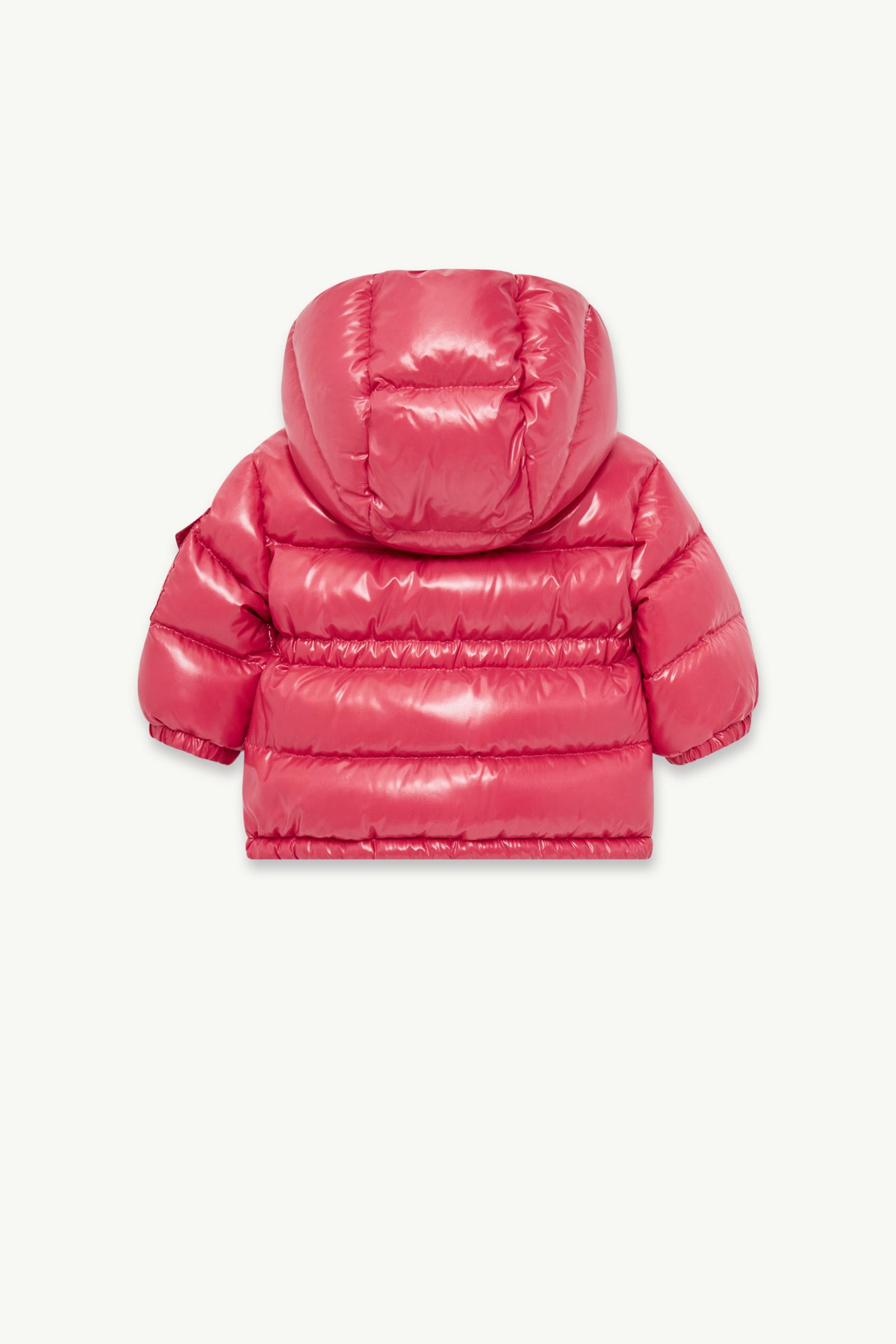 Coral Pink Maire Hooded Down Jacket - Outerwear for Children
