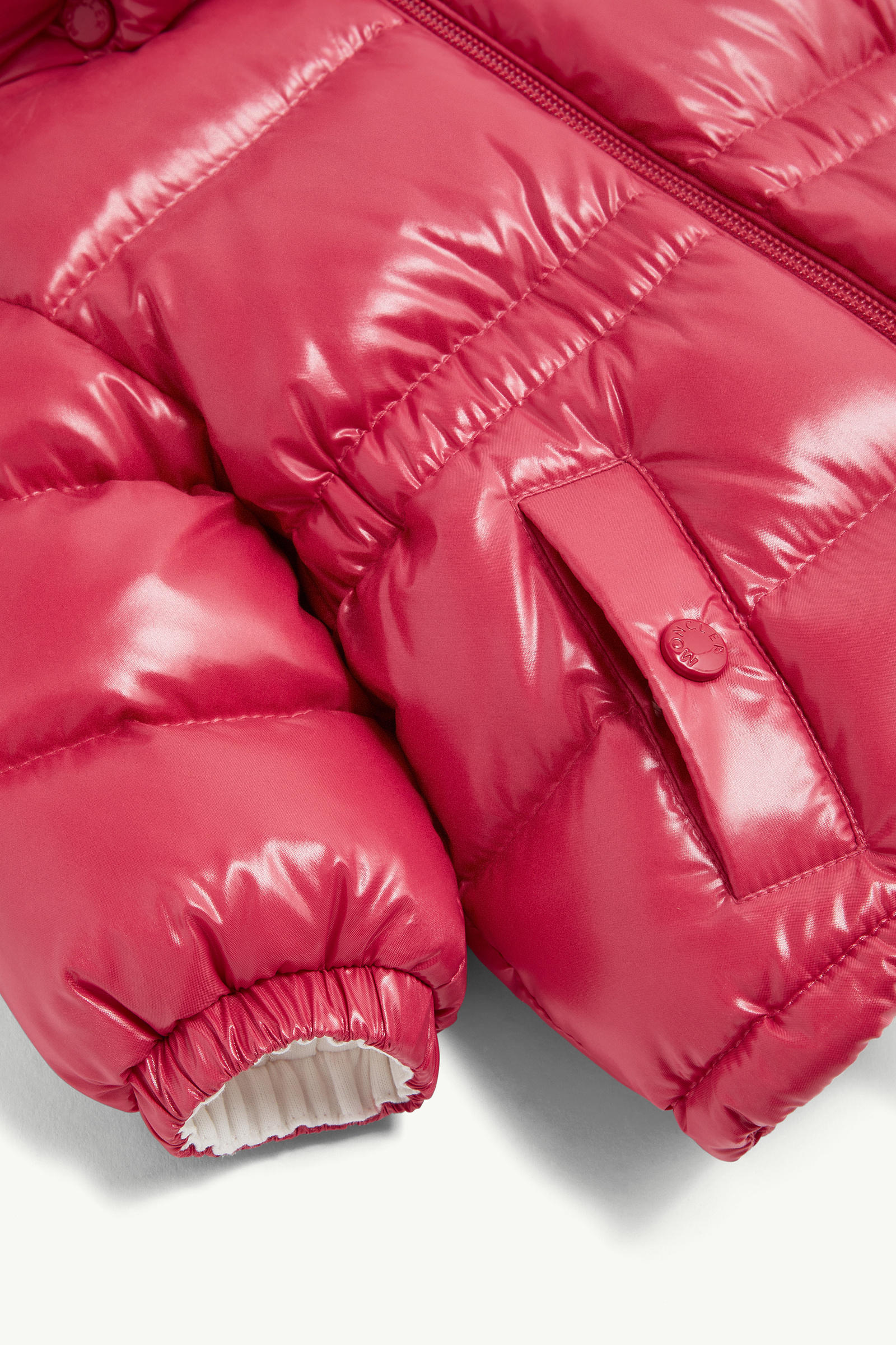 Maire Hooded Down Jacket Girl Coral Pink Moncler 3