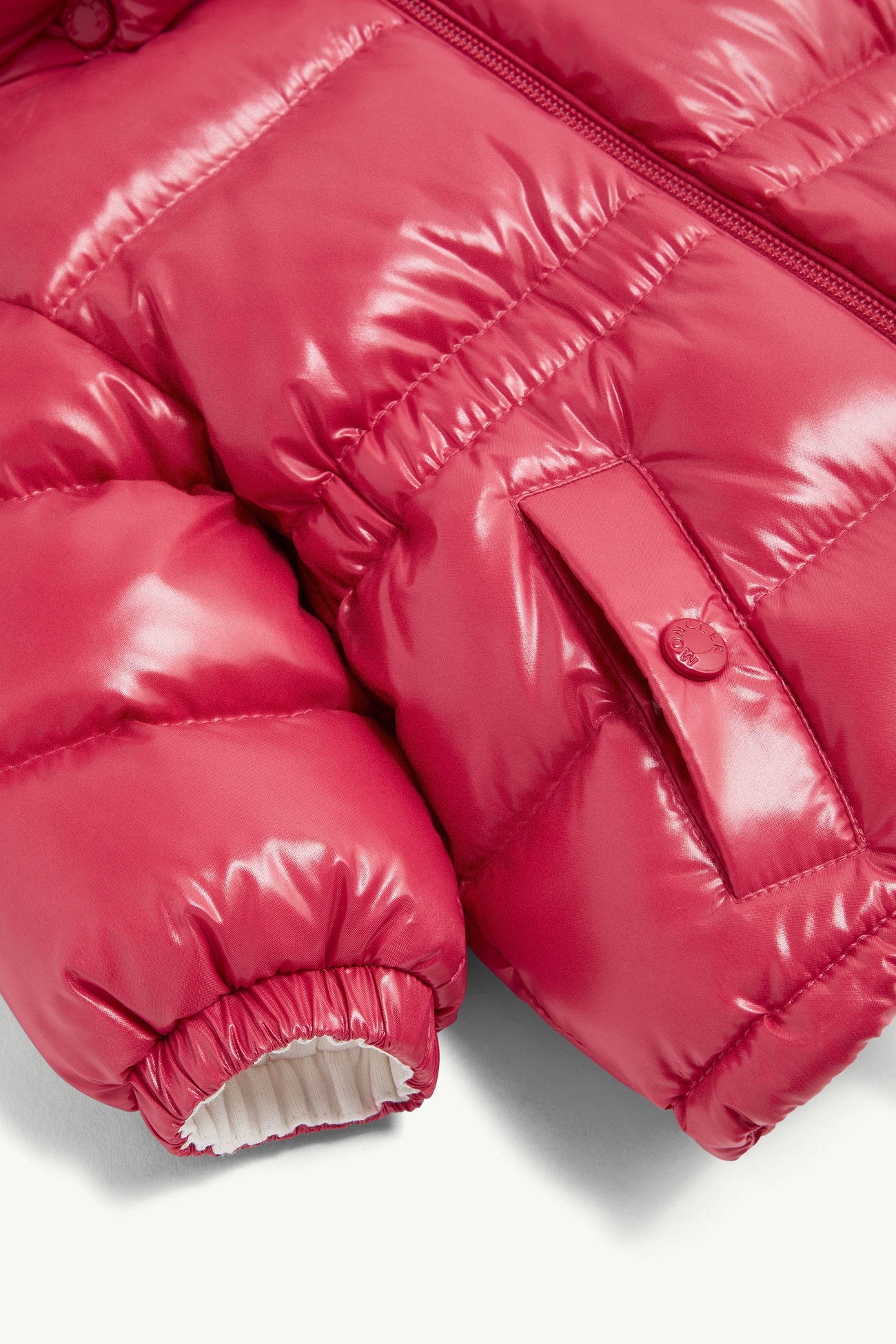 Maire女婴连帽羽绒夹克外套 女童 珊瑚粉色 Moncler 3