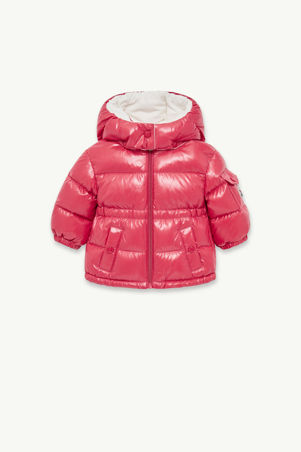 Maire Hooded Down Jacket Girl Coral Pink Moncler 0