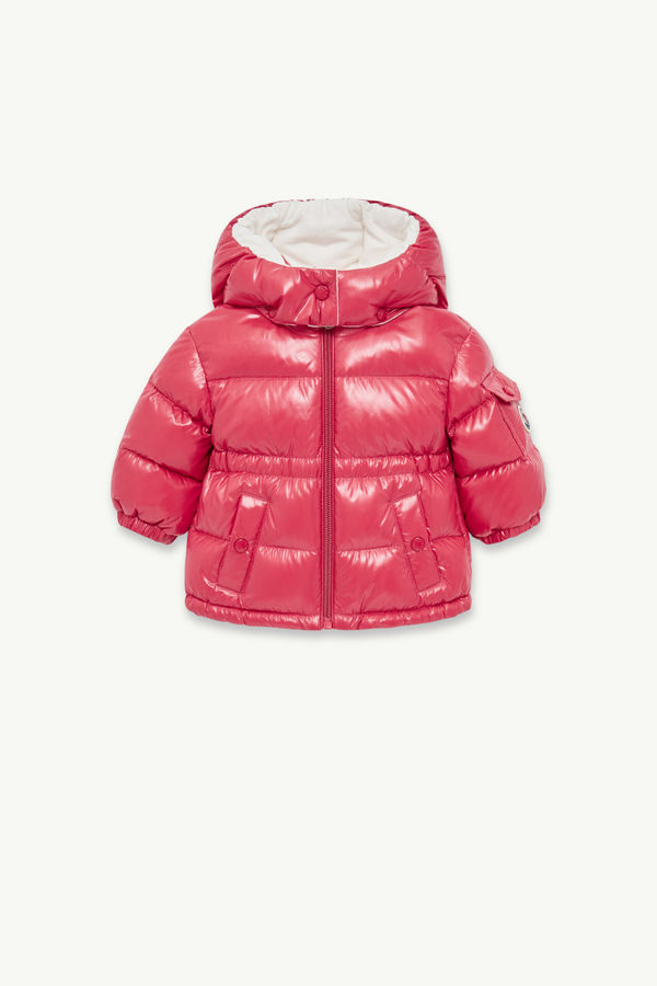 Maire Hooded Down Jacket Girl Coral Pink Moncler 0