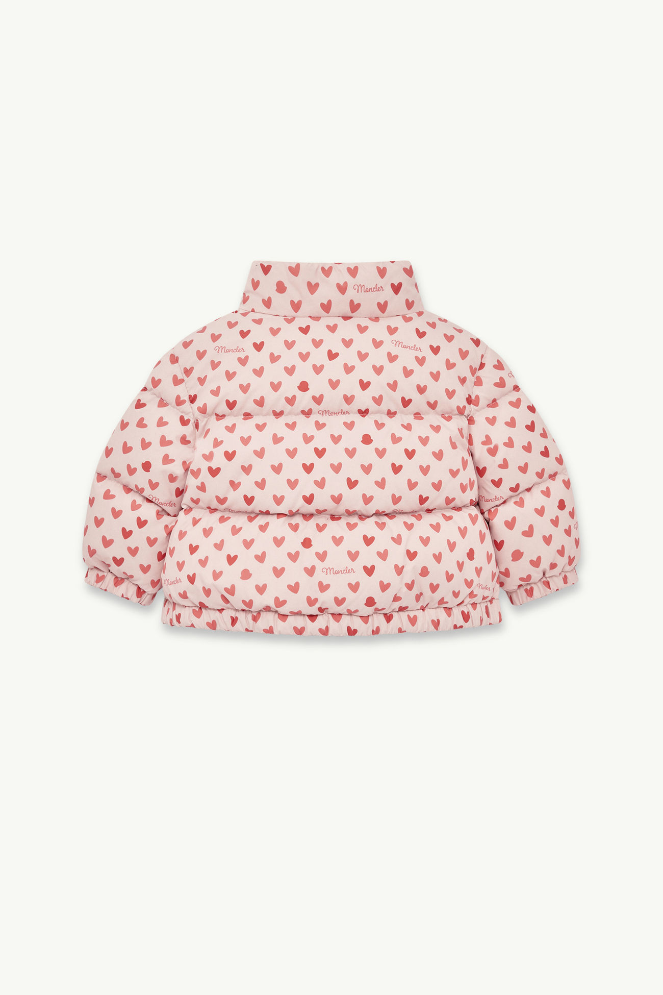 Bashira印花羽絨外套 女童 白色和粉紅色 Moncler 2