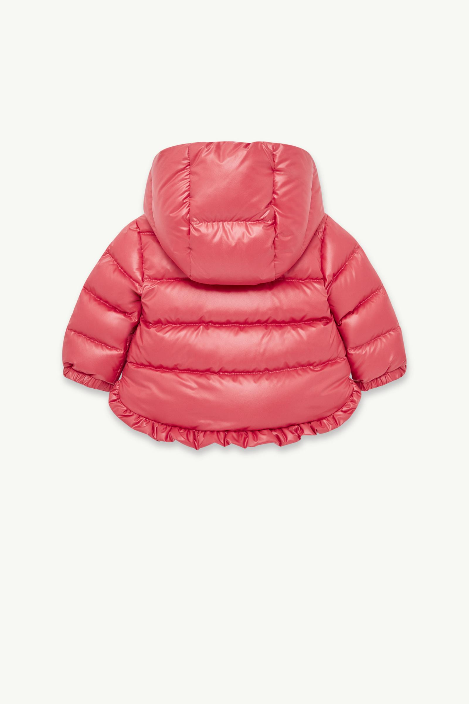 Coral Pink Tazui Hooded Down Jacket - Outerwear for Children