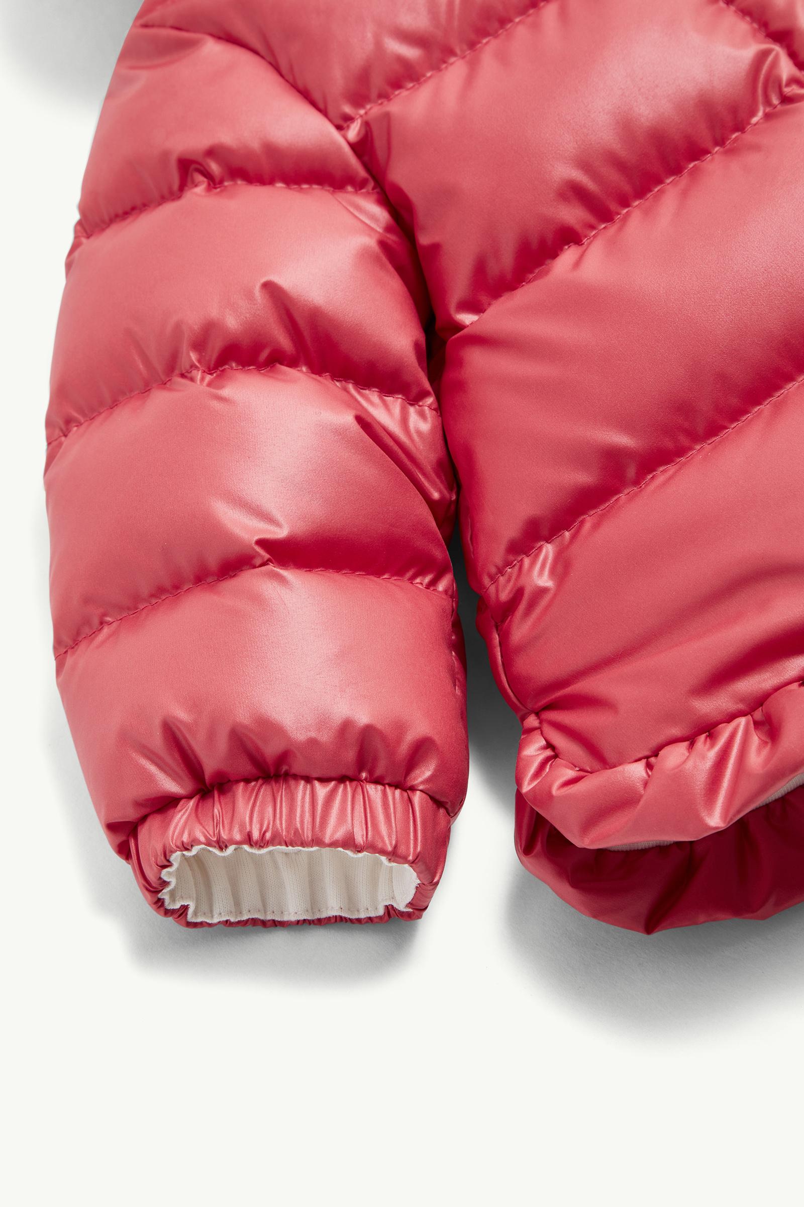 Coral Pink Tazui Hooded Down Jacket - Outerwear for Children