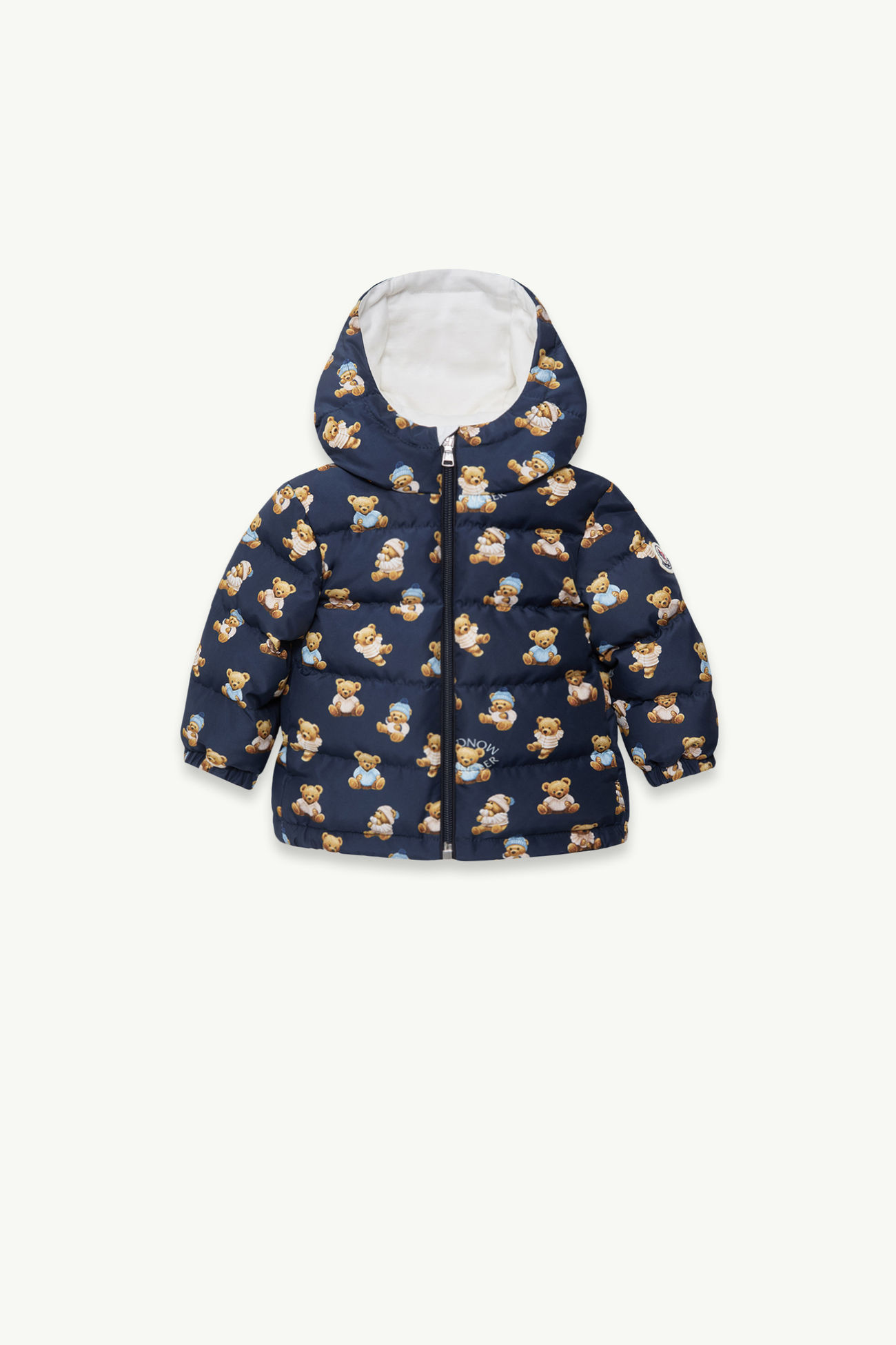 Semenat連帽羽絨外套 男童 藍色 Moncler 0