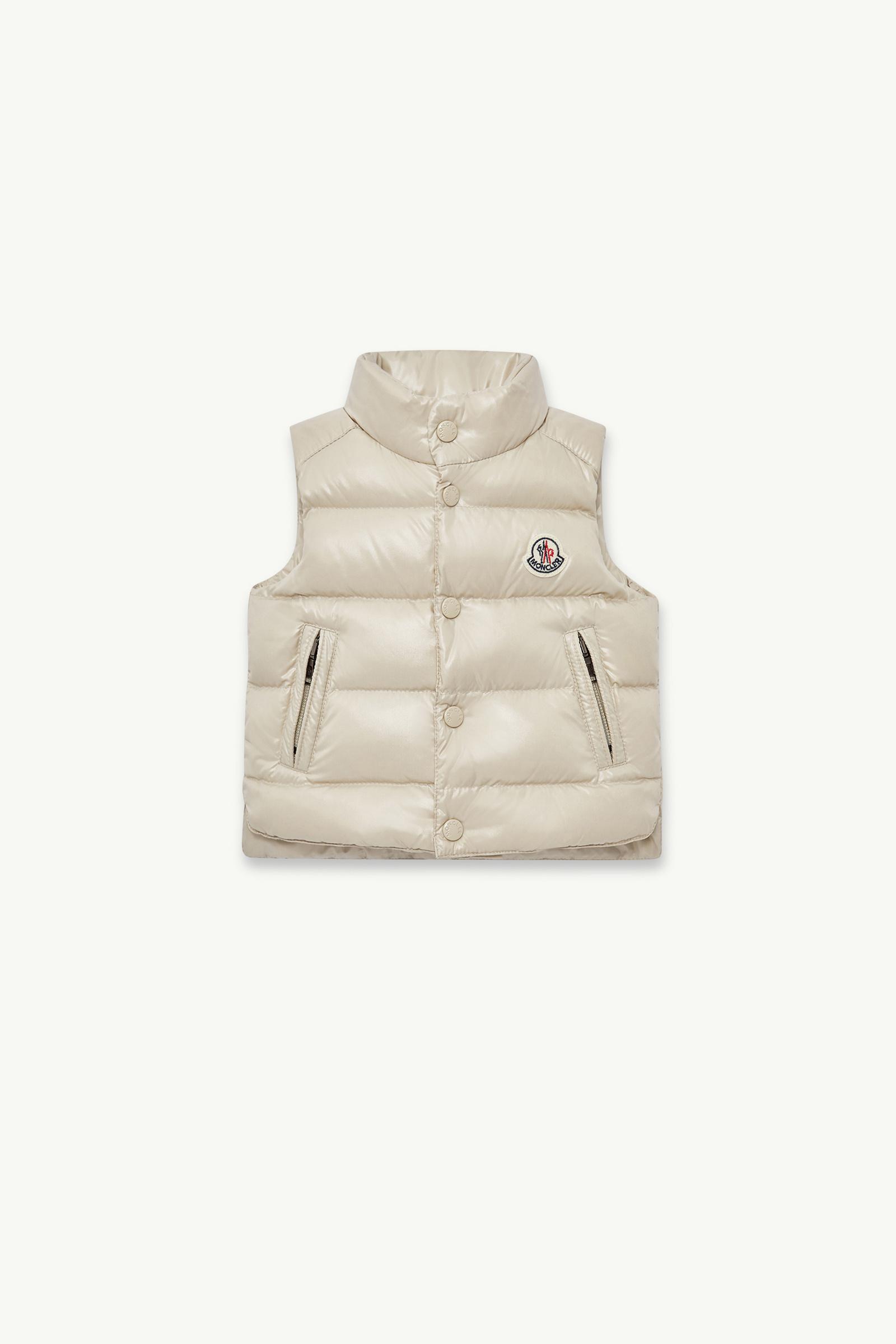Beige Bernard Down Vest - Outerwear for Children | Moncler US