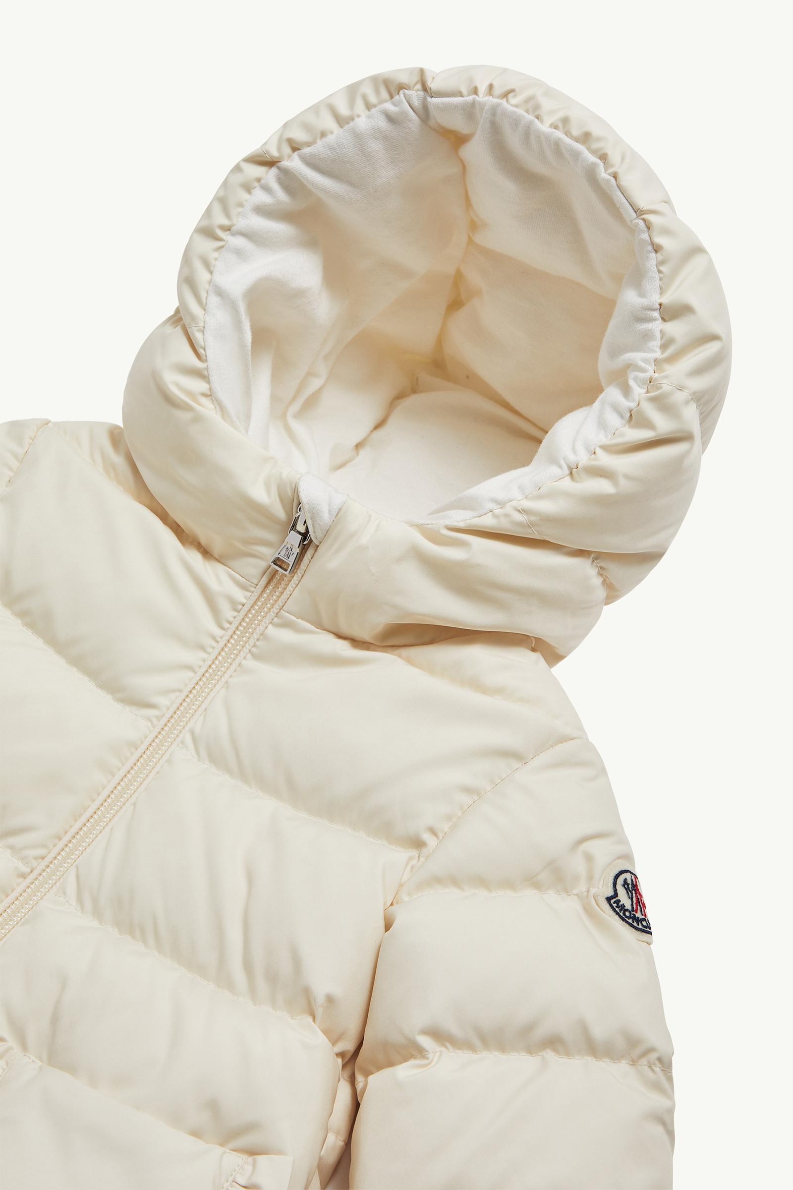 Molan Hooded Down Jacket Girl White Ivory Moncler 1