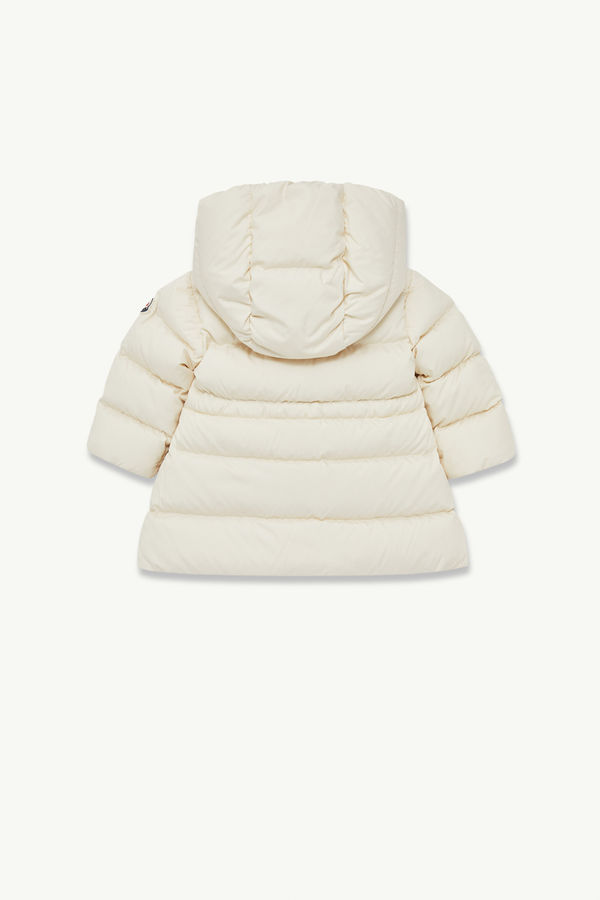 Molan Hooded Down Jacket Girl White Ivory Moncler 2