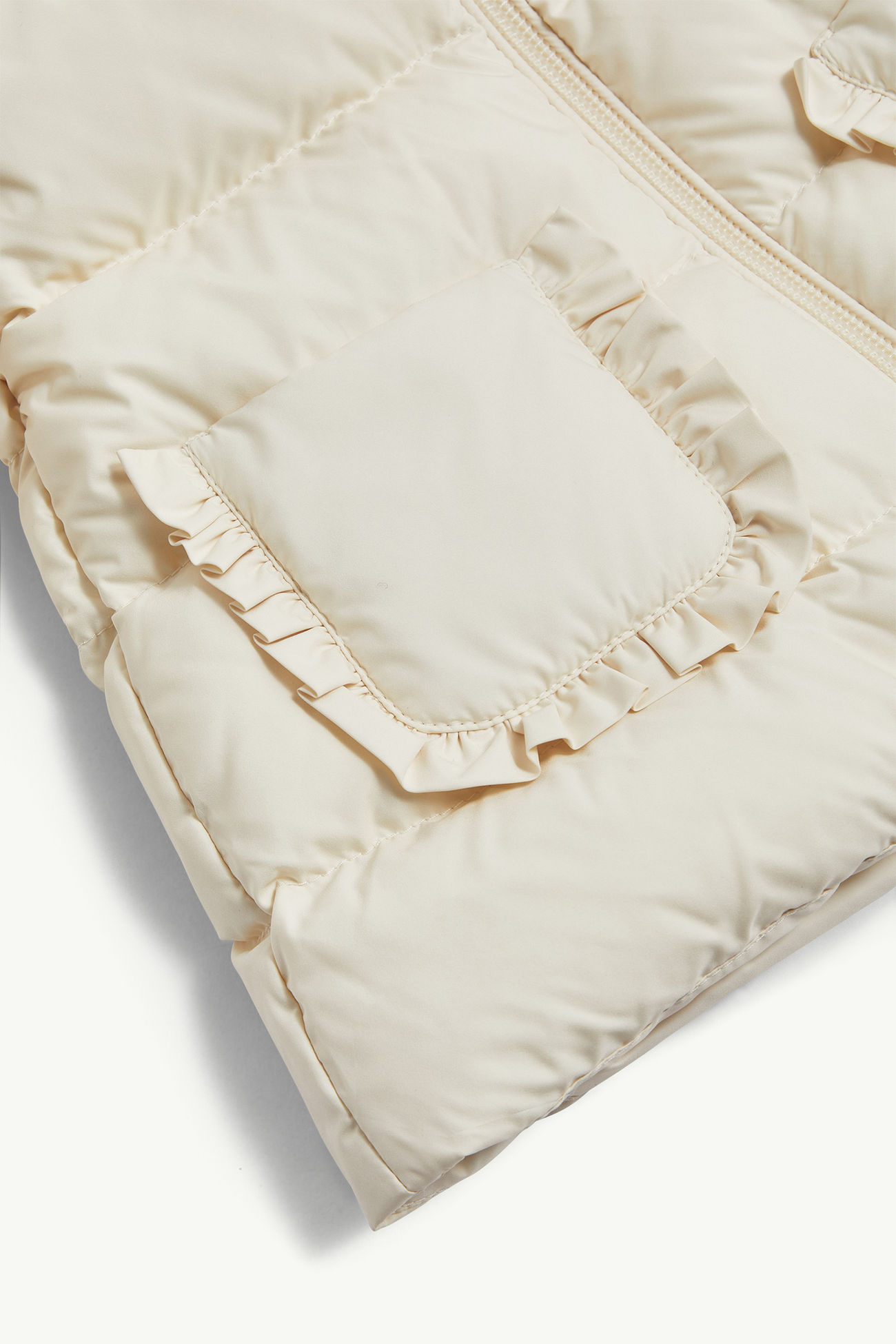 Molan連帽羽絨外套 女童 象牙白色 Moncler 3