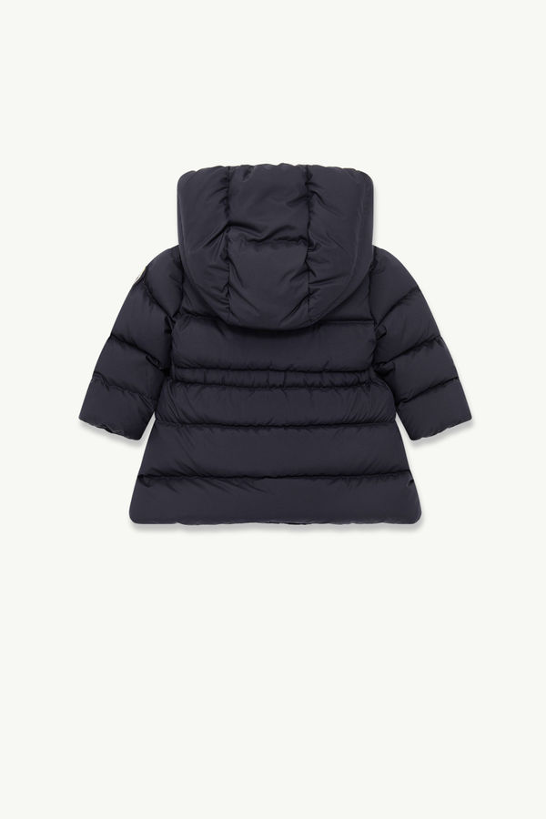 Molan Hooded Down Jacket Girl Navy Blue Moncler 2