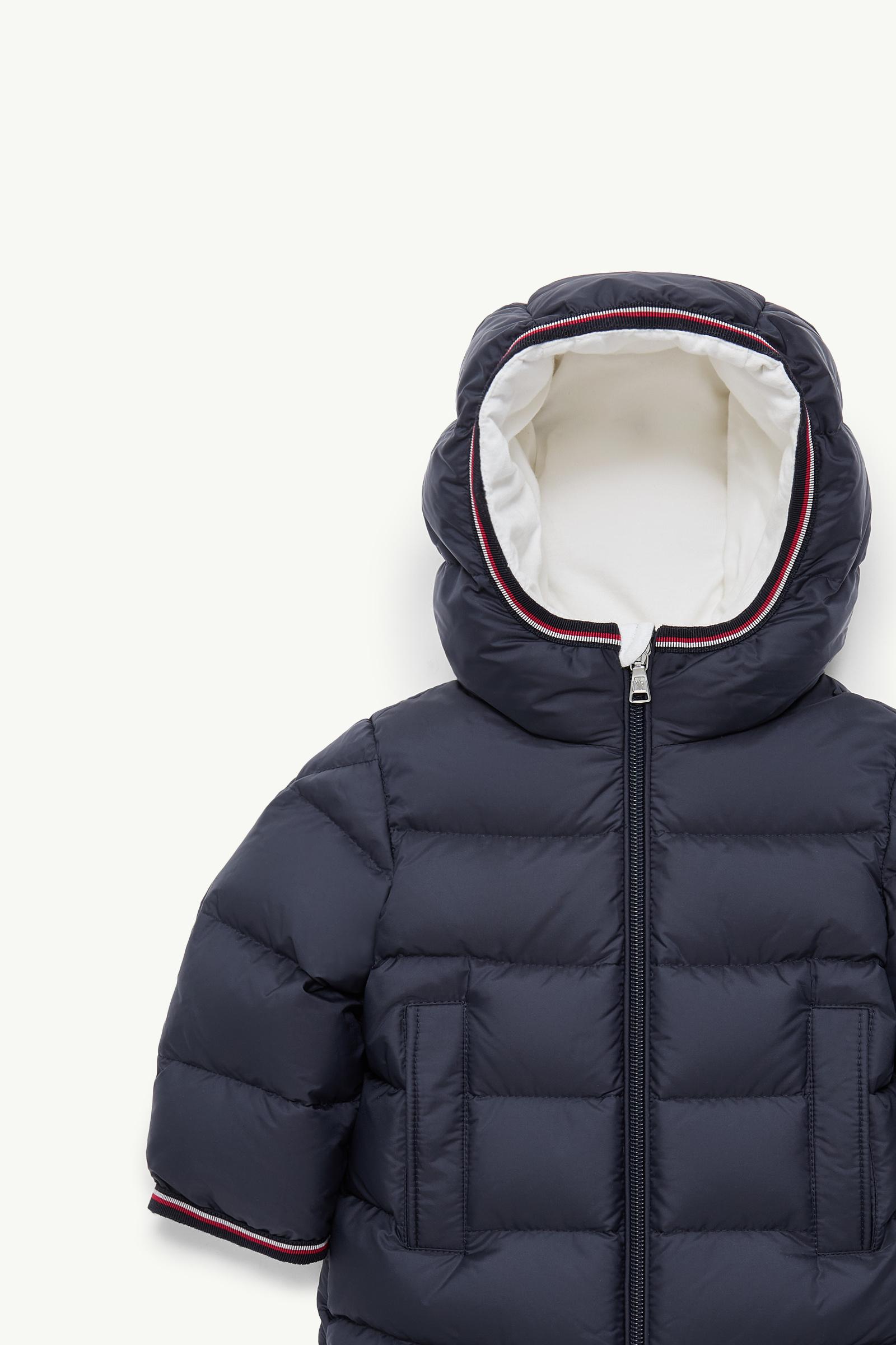 Saito Hooded Down Jacket Boy Navy Blue Moncler 1