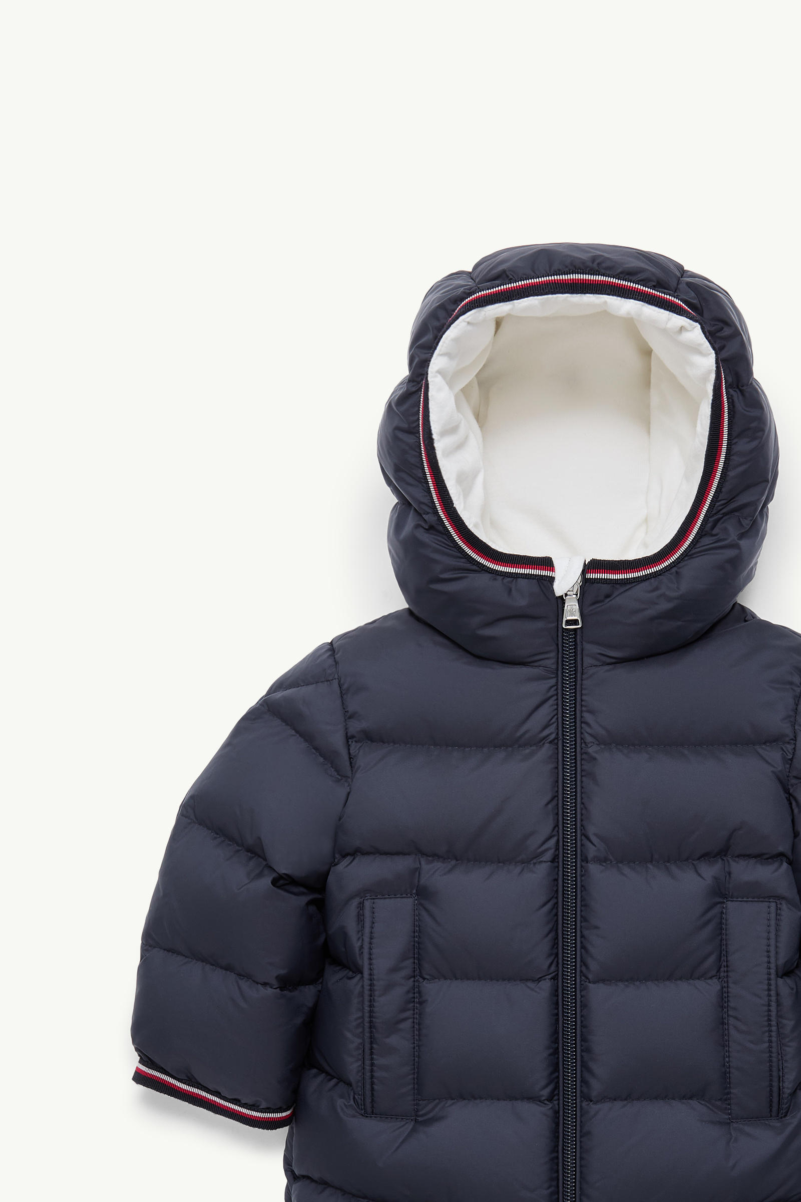 Saito Hooded Down Jacket Boy Navy Blue Moncler 1