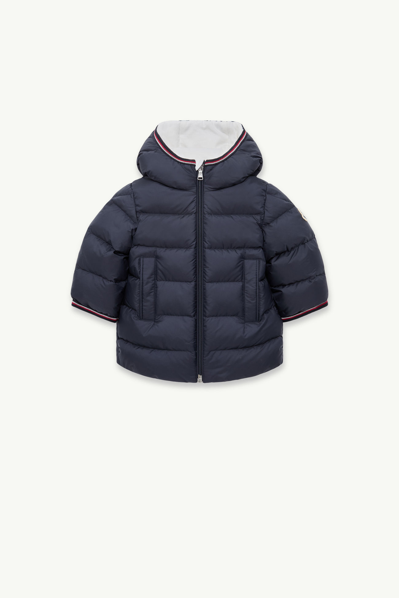 Piumino con Cappuccio Saito Bambino Blu Navy Moncler 0