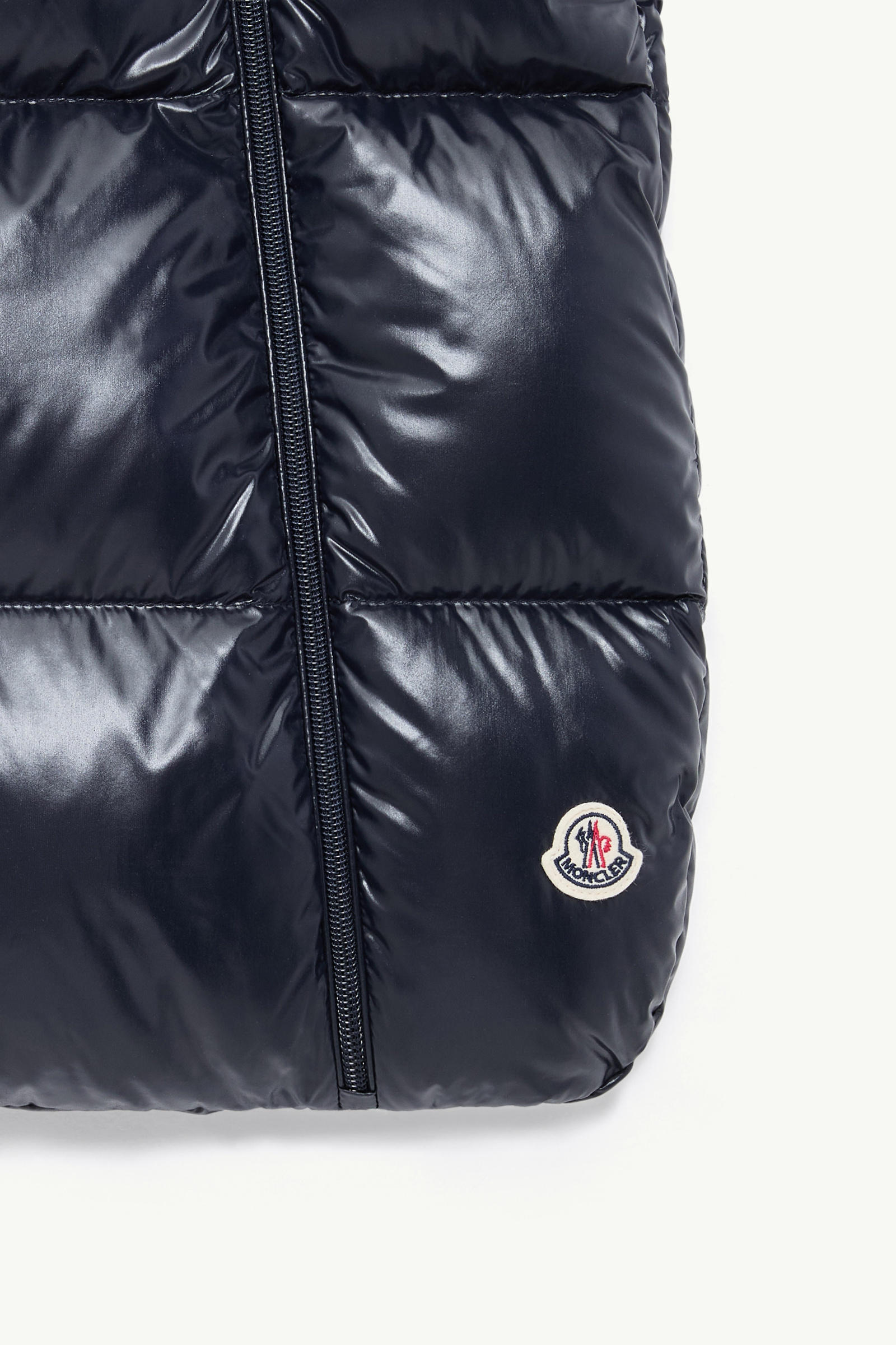 Daunengefülltes Babynest Genderneutral Navyblau Moncler 3