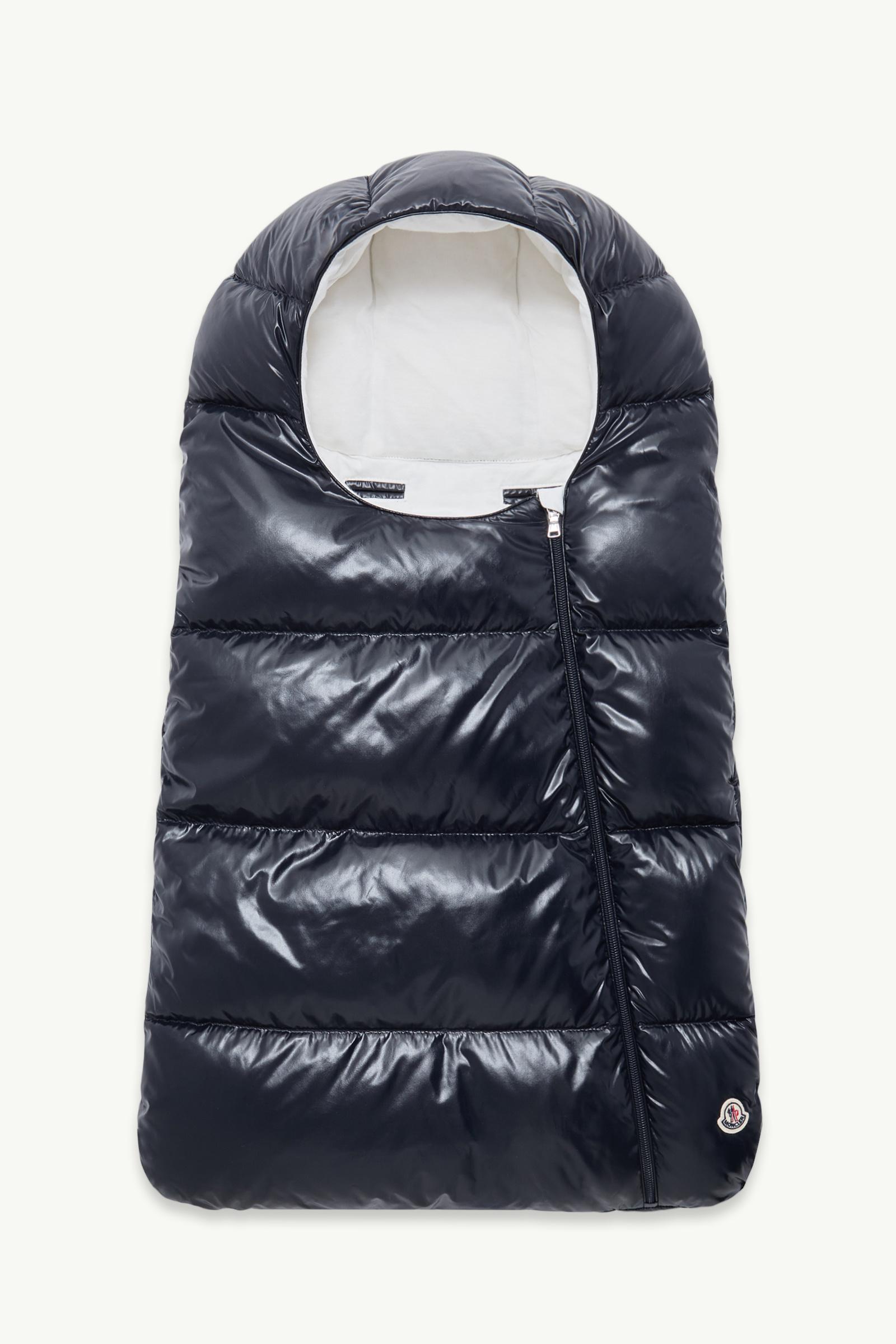 Moncler ネイビー ダウン　おくるみ Navy Blue Down-Filled Baby Nest - Outerwear for Children | Moncler US