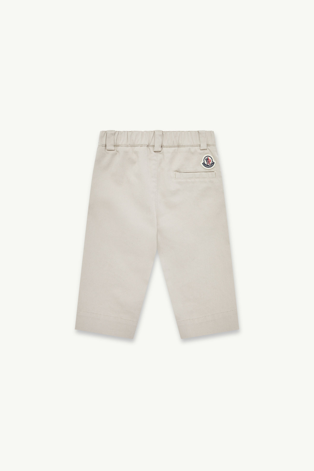Pantalones de gabardina de algodón Niño Beige Claro Moncler 2
