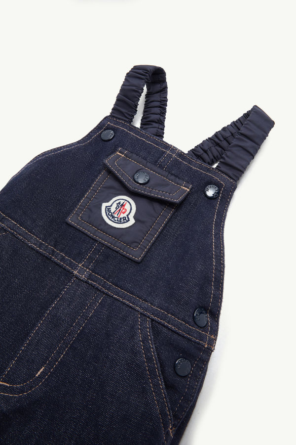Denim Overalls Gender Neutral Navy Blue Moncler 1