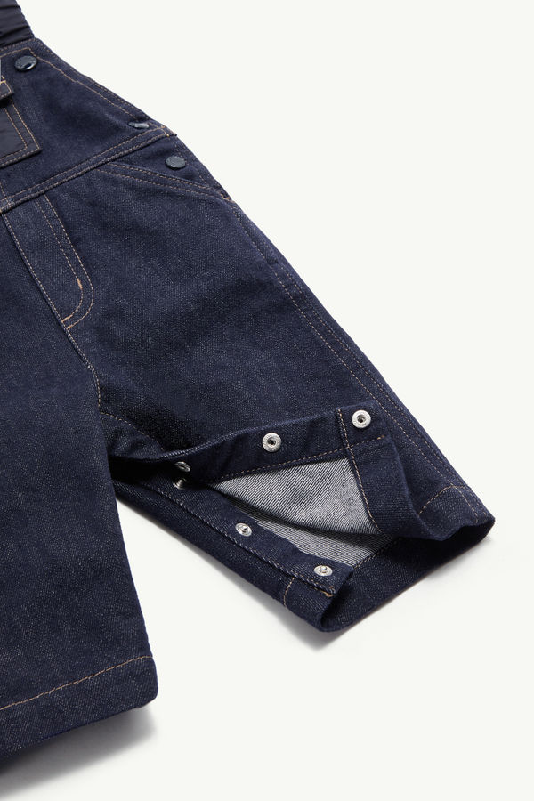 Denim Overalls Gender Neutral Navy Blue Moncler 3
