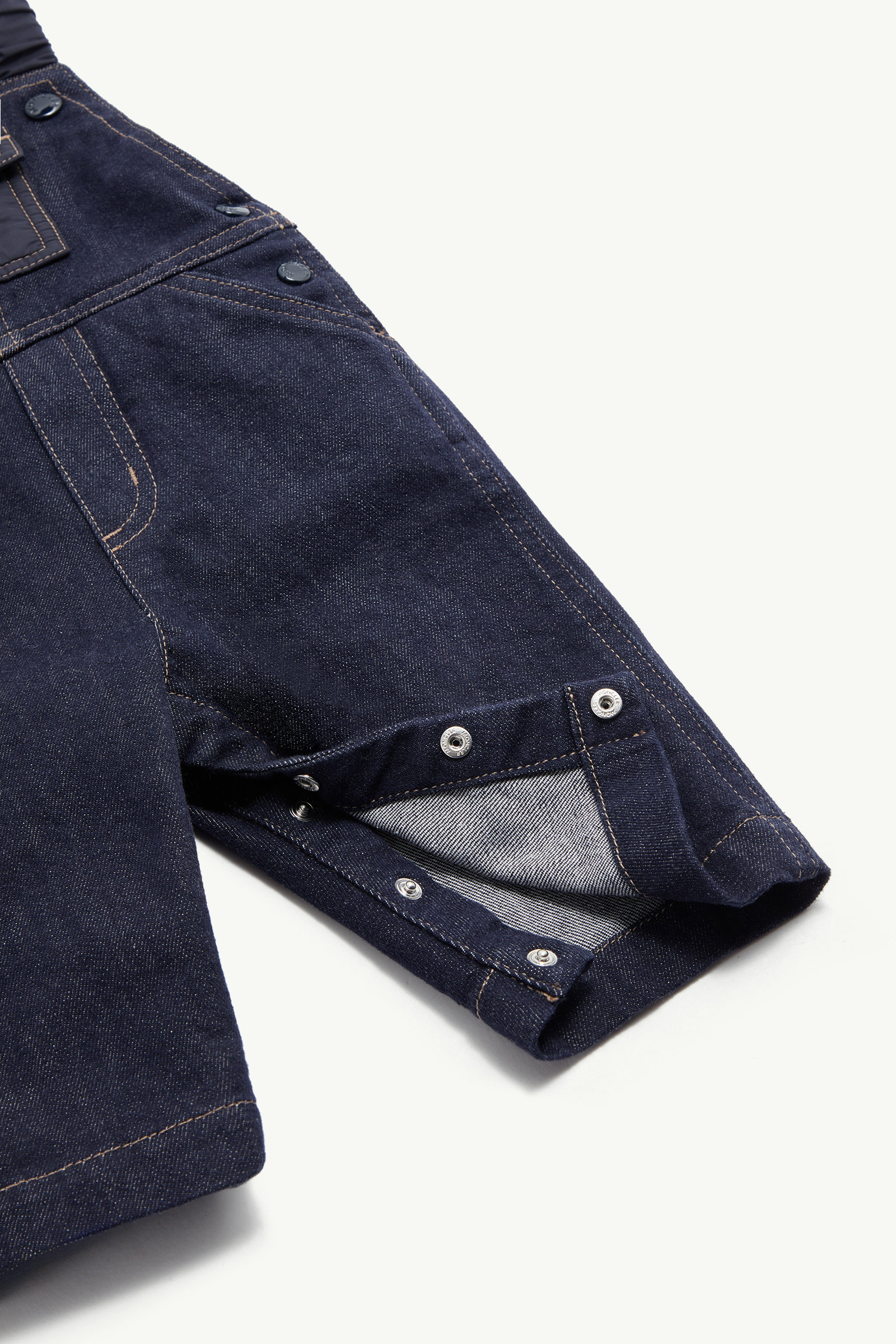 Denim Overalls Gender Neutral Navy Blue Moncler 3
