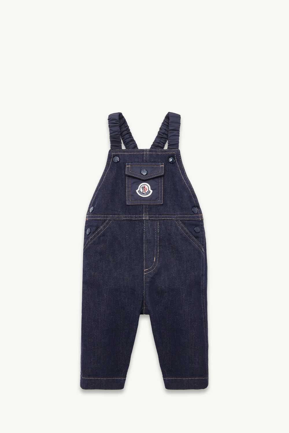 Denim Overalls Gender Neutral Navy Blue Moncler 0