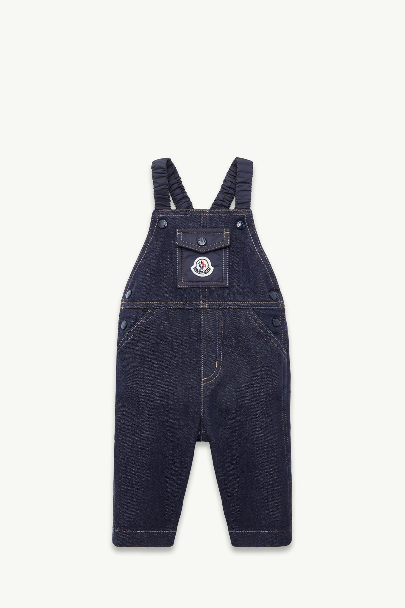 Peto de tejido vaquero De Género Neutro Azul marino Moncler 0