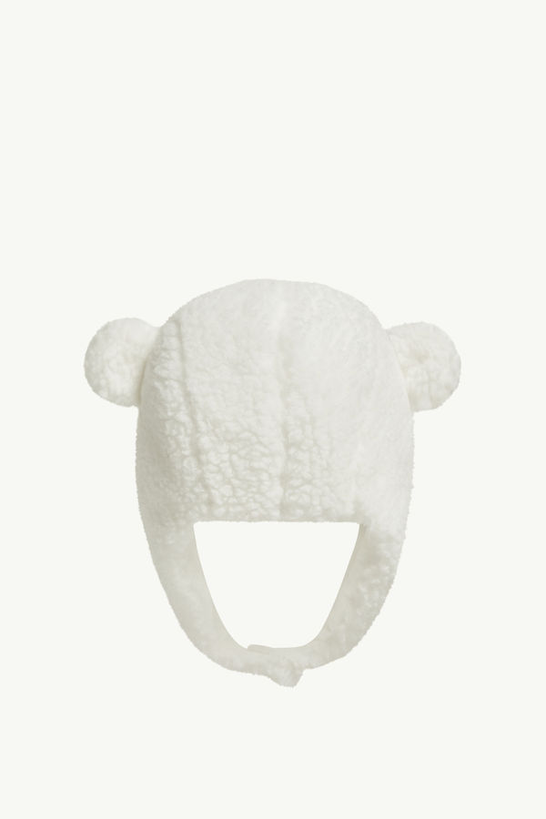 Teddy Cap with Earflaps Gender Neutral White Moncler 2