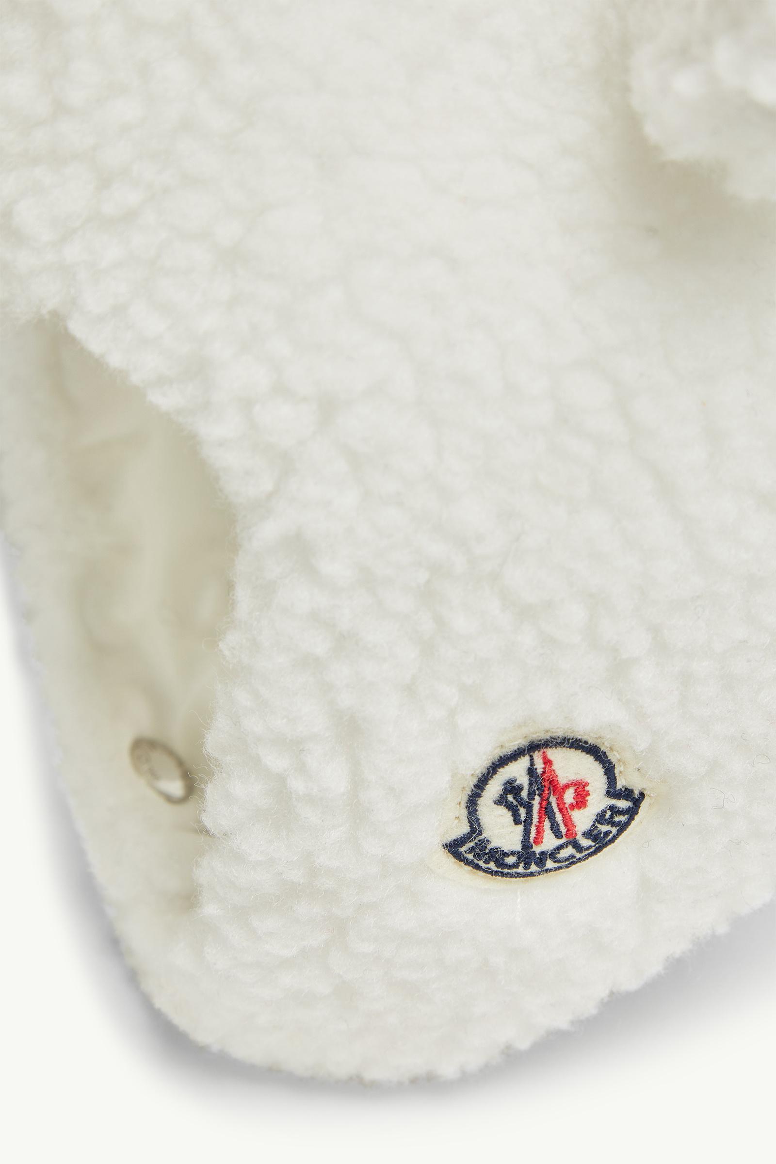 White Teddy Cap with Earflaps - Accessories for Children | Moncler US