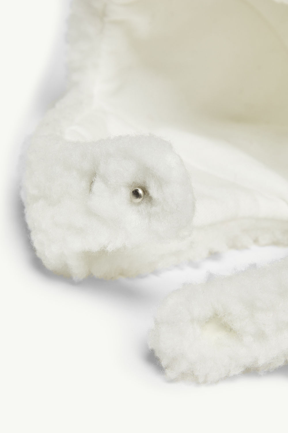 Bonnet en teddy avec protège-oreilles Mixte Blanc Moncler 4