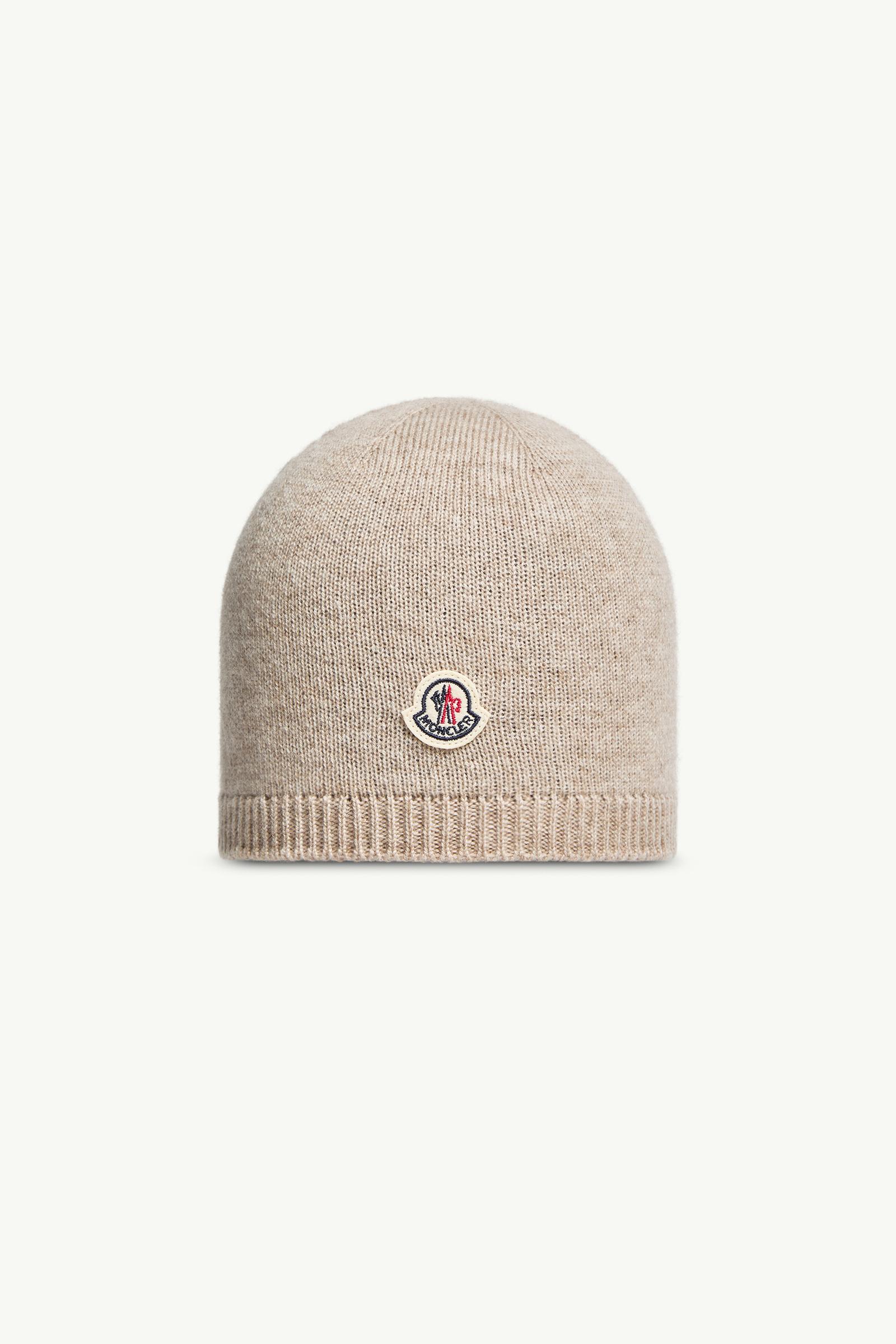 Khaki Cashmere Beanie - Accessories for Children | Moncler US