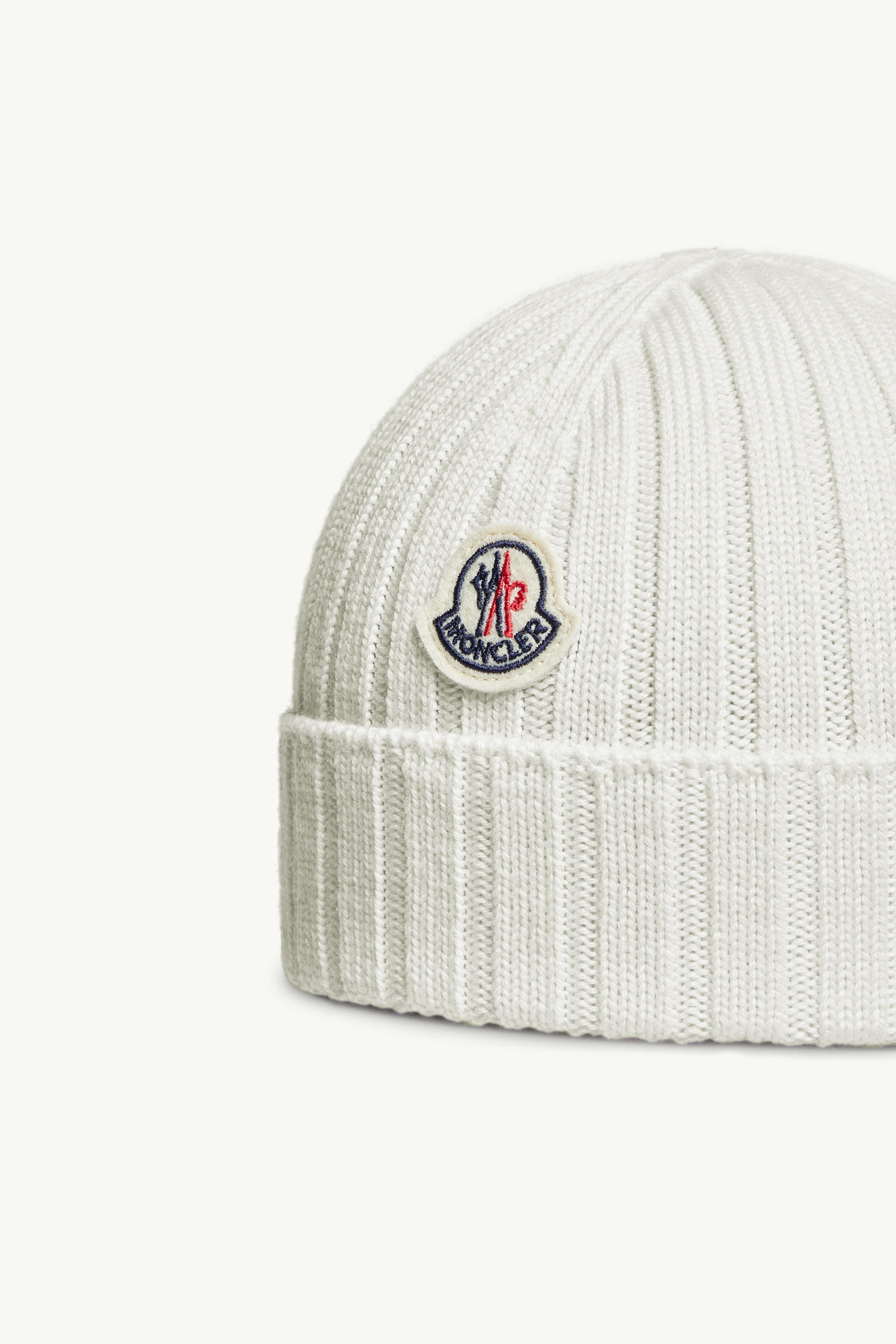 Wool Beanie Gender Neutral White Moncler 1