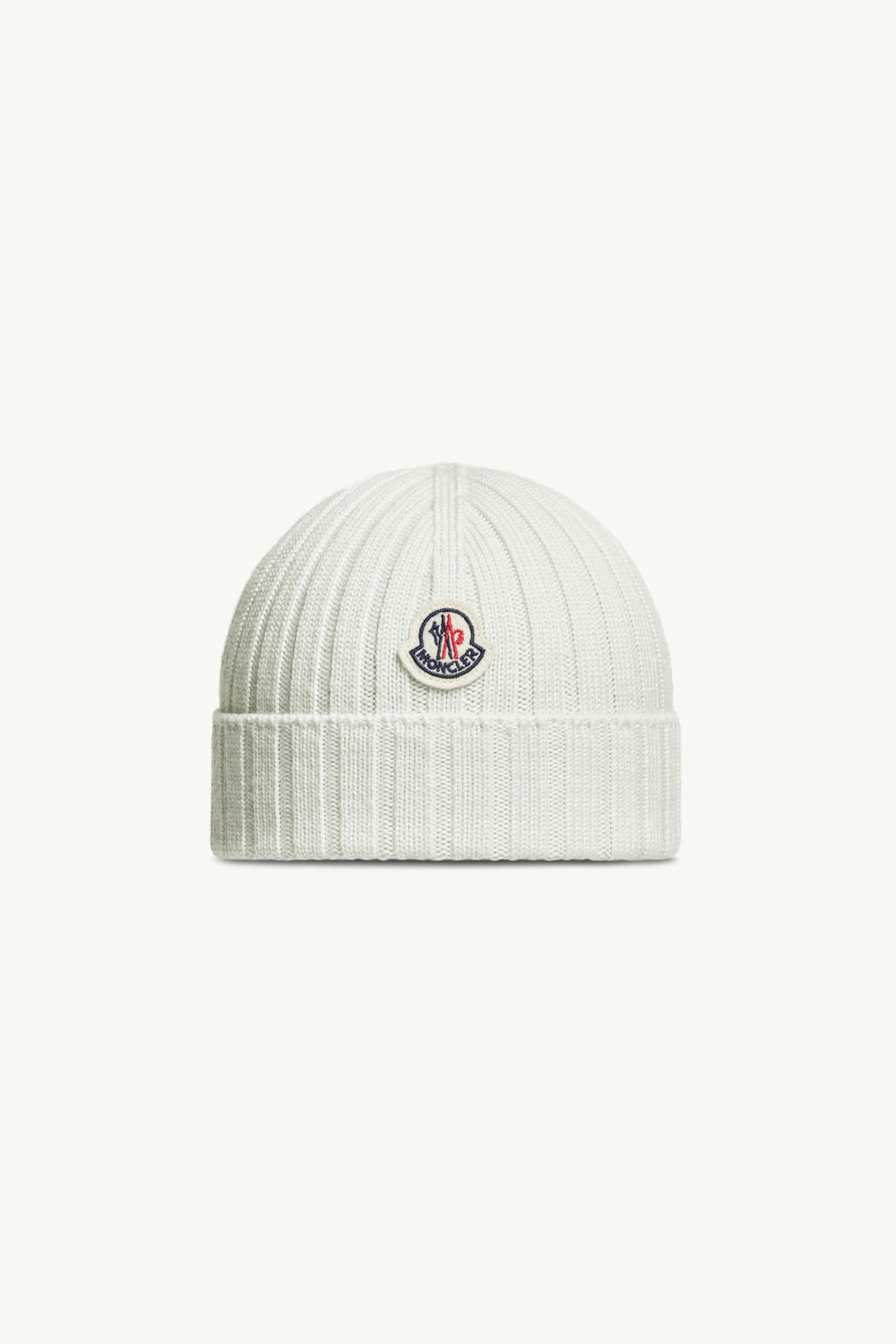 Wool Beanie Gender Neutral White Moncler 0