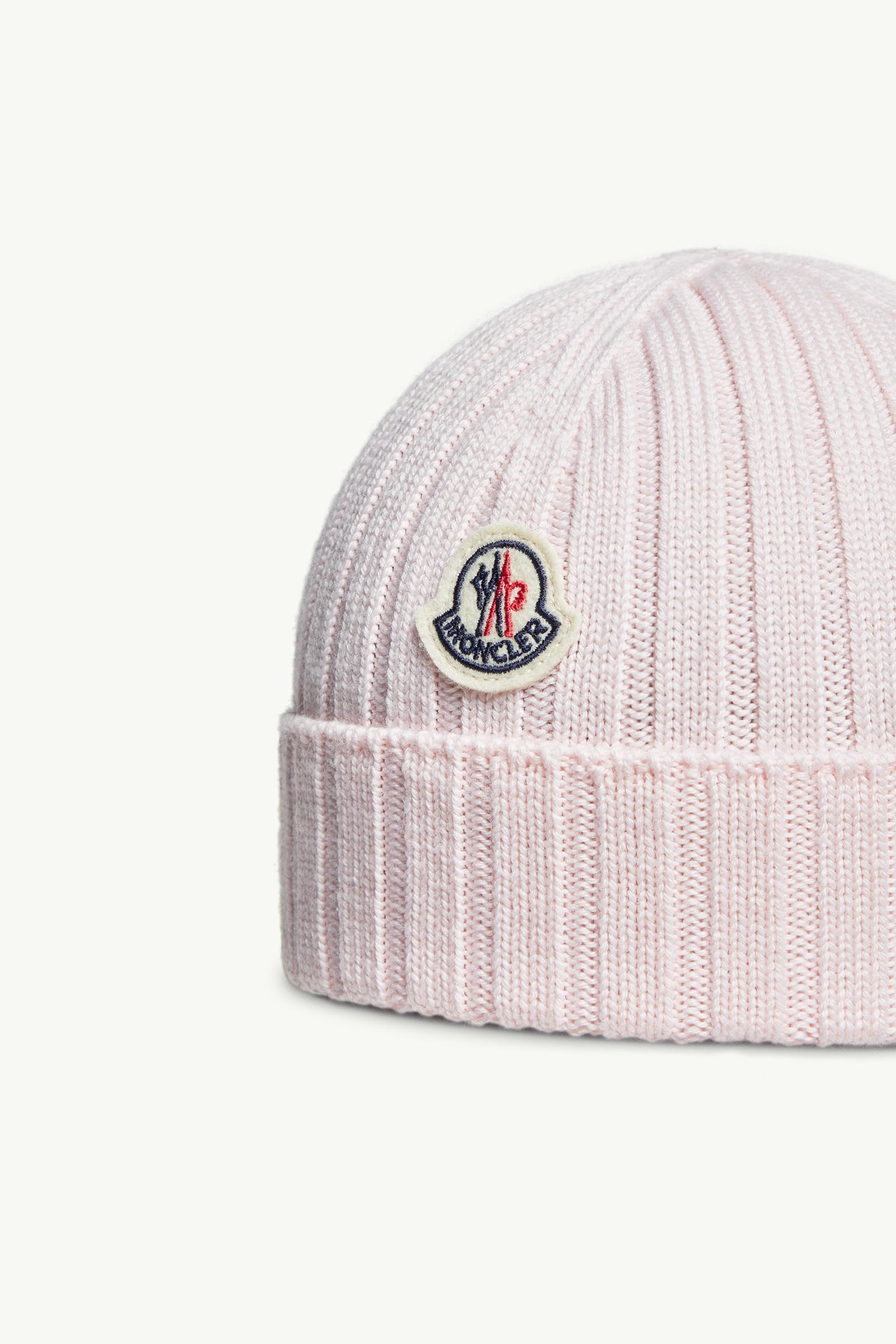 Wool Beanie Girl Light Pink Moncler 1