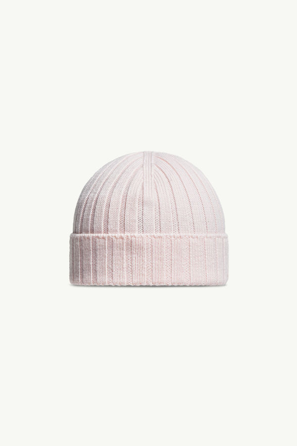 Wool Beanie Girl Light Pink Moncler 2
