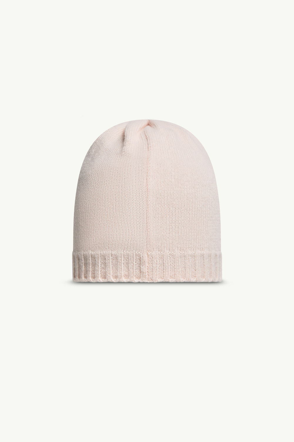 Embroidered Logo Wool & Cashmere Beanie Girl Light Pink Moncler 2