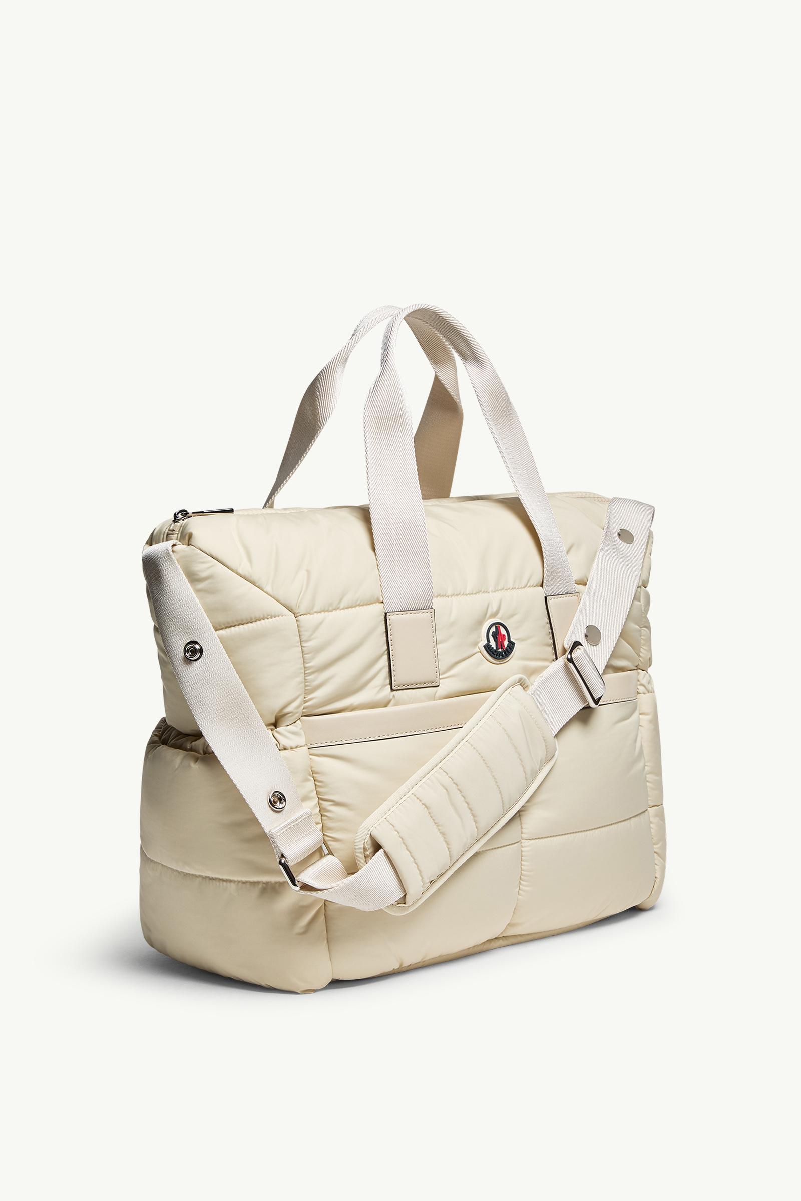 モンクレール めちゃ可愛いマザーズバッグ ラージバッグ ホワイト New 関税込 MONCLER 2Way マザーズバッグ パパもOK (MONCLER/マザーズ
