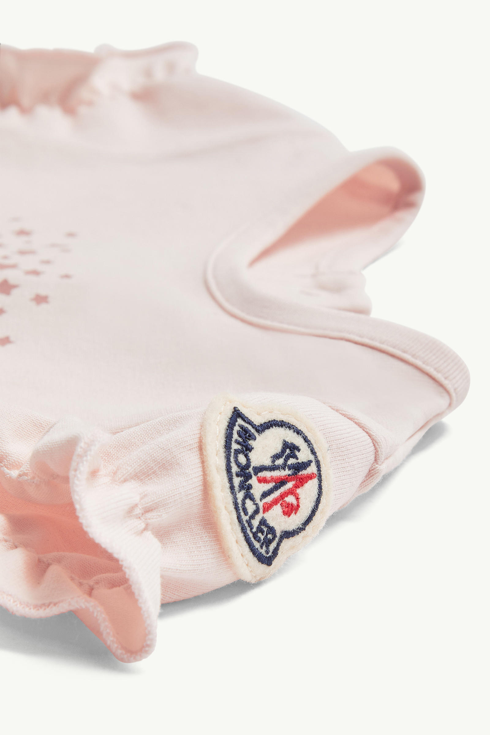 T-Shirt aus Baumwolle mit Sternlogo Mädchen Hellpink Moncler 1