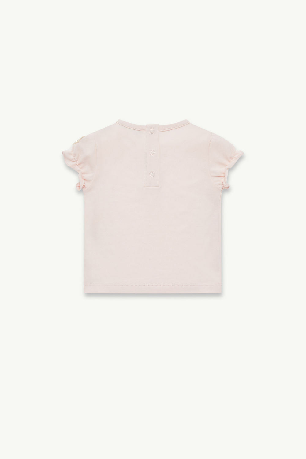 Star Logo Cotton T-Shirt Girl Light Pink Moncler 2