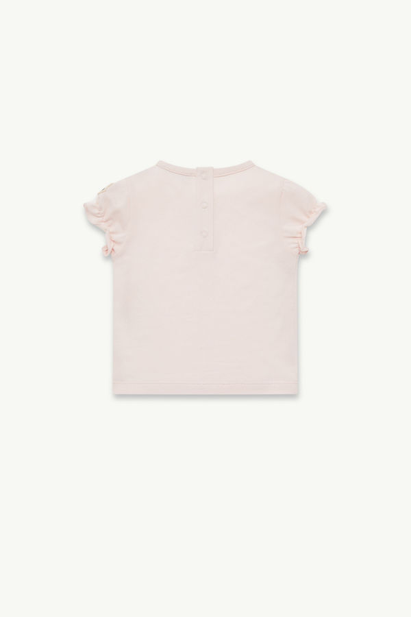 T-shirt en coton à logo étoile Fille Rose Clair Moncler 2