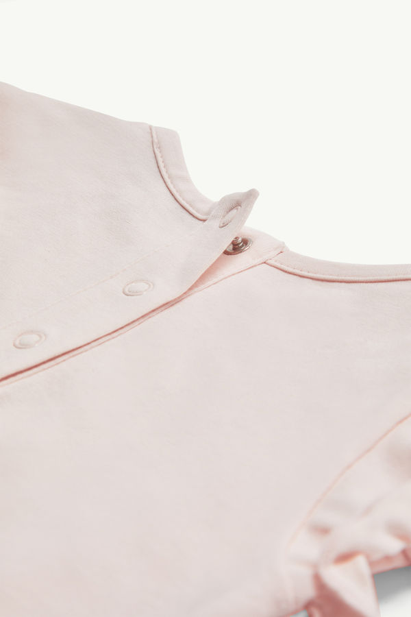 T-shirt en coton à logo étoile Fille Rose Clair Moncler 3