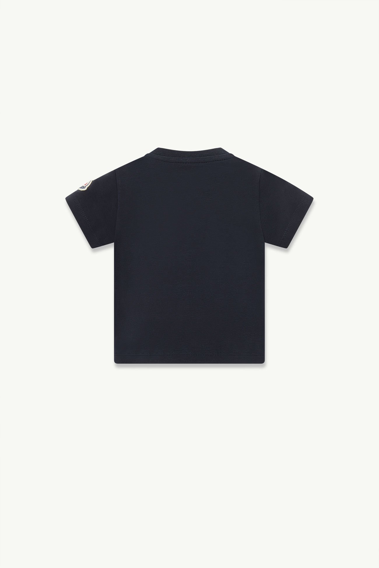 T-shirt con logo anatra in cotone Bambino Blu Navy Moncler 2