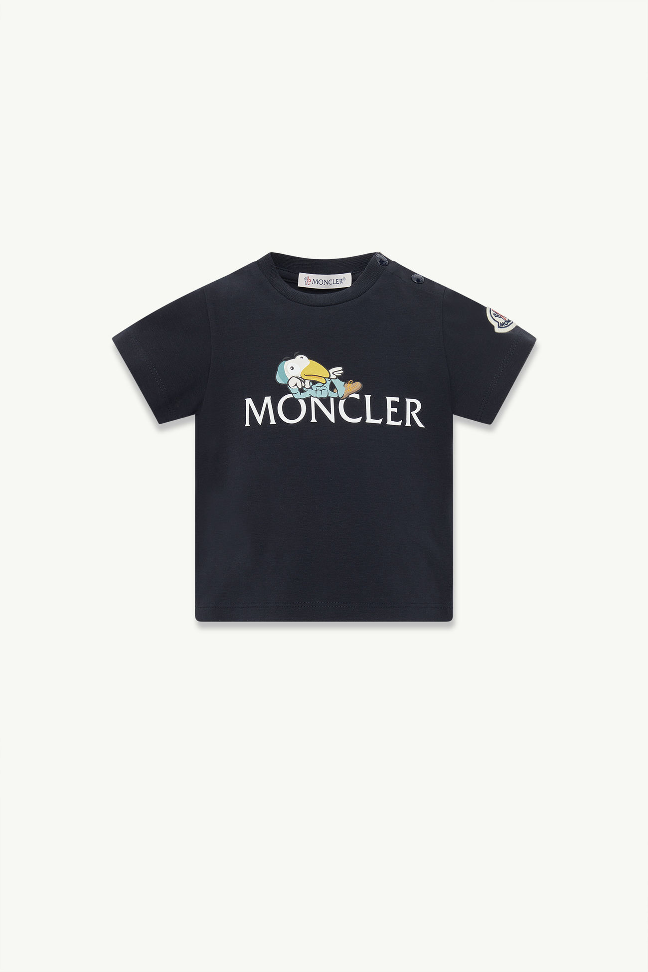 小鴨標誌棉質T恤 男童 海軍藍色 Moncler 0