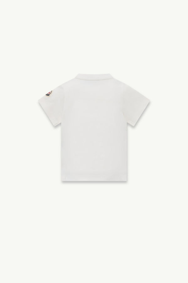 Teddy Bear Motif Cotton T-Shirt Boy White Moncler 2